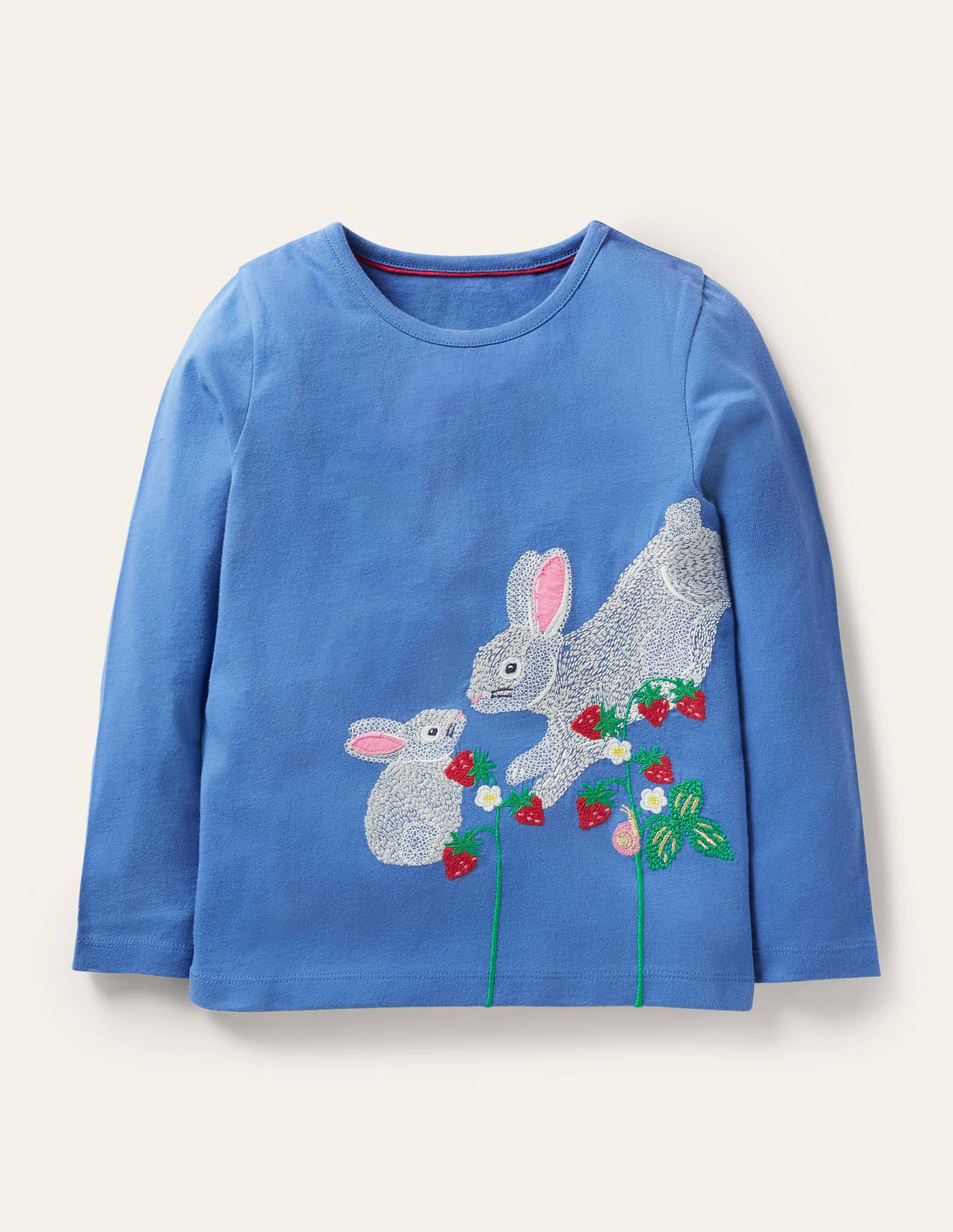 Oberteil mit Superstitch-Elisabethanisches Blau, Hasen - Image 1