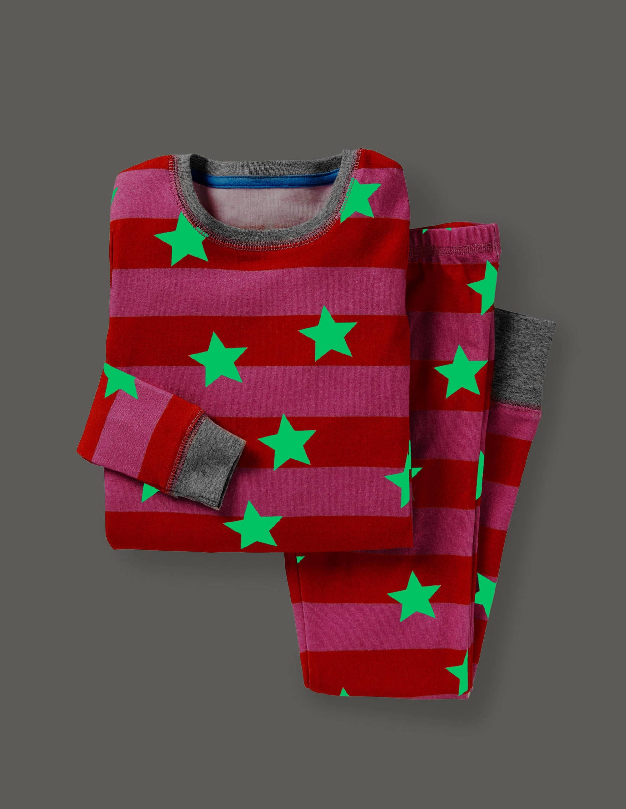 Snug Glow-In-The-Dark Pyjamas-Bright Petal Pink Star - Image 4