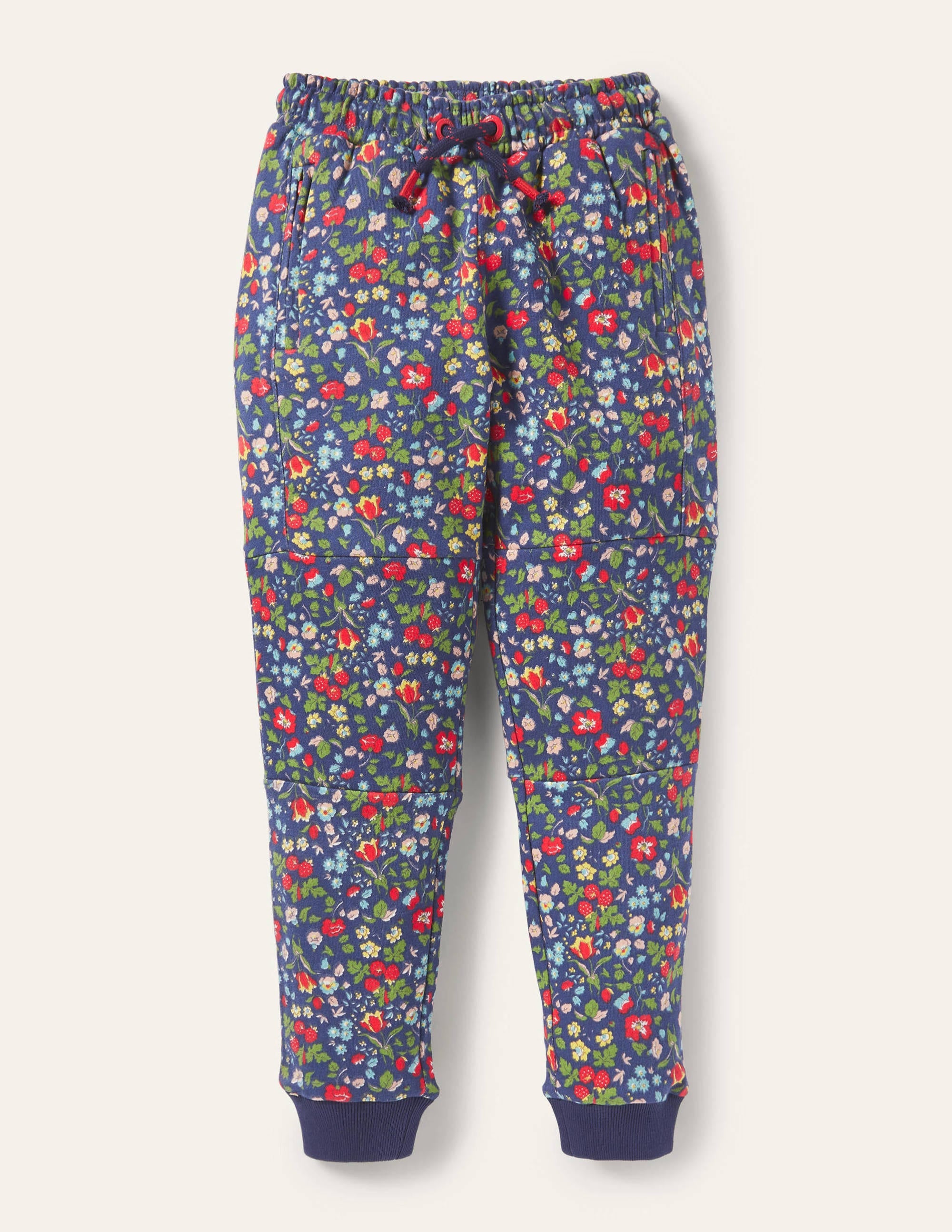 Pantalon de survêtement à genoux renforcés-Floral baies d'automne tribord - Image 1