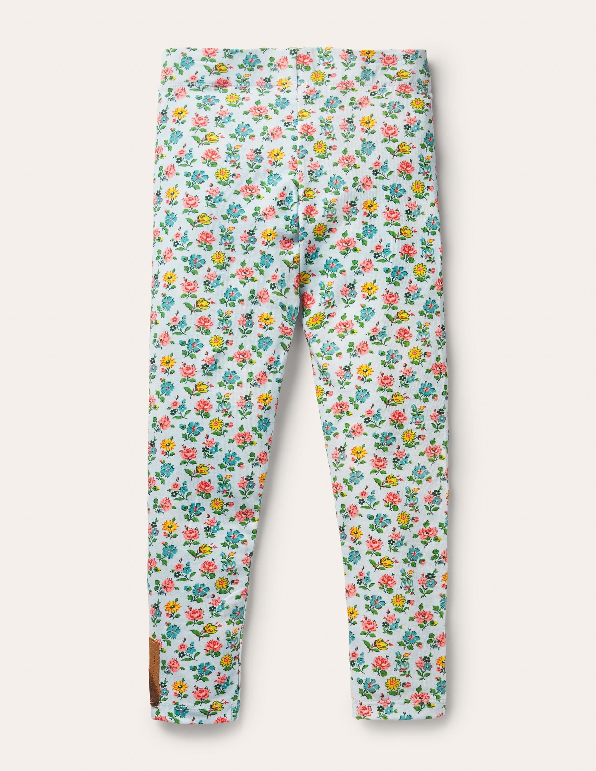 Fröhliche Leggings mit Applikation-Provence-Blau, Blumenmuster/Meerschweinchen - Image 2