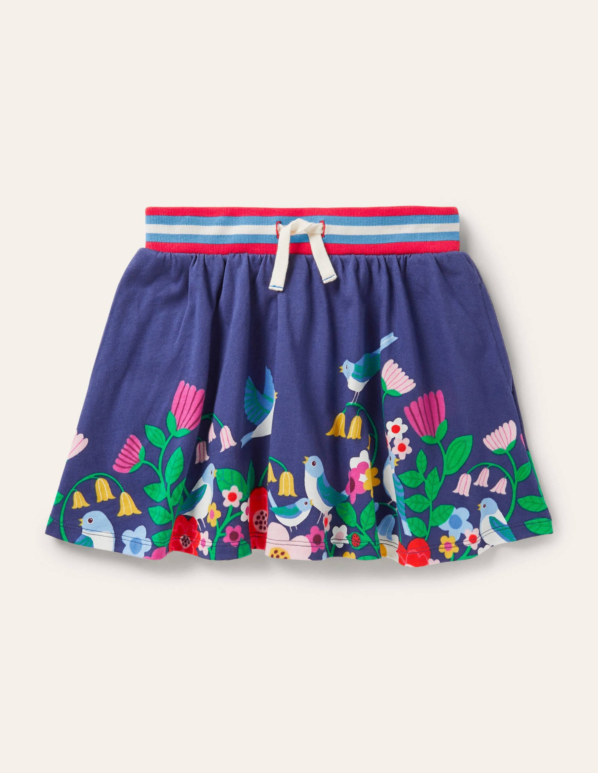 Jupe-short en jersey-Oiseaux du jardin multi - Image 1