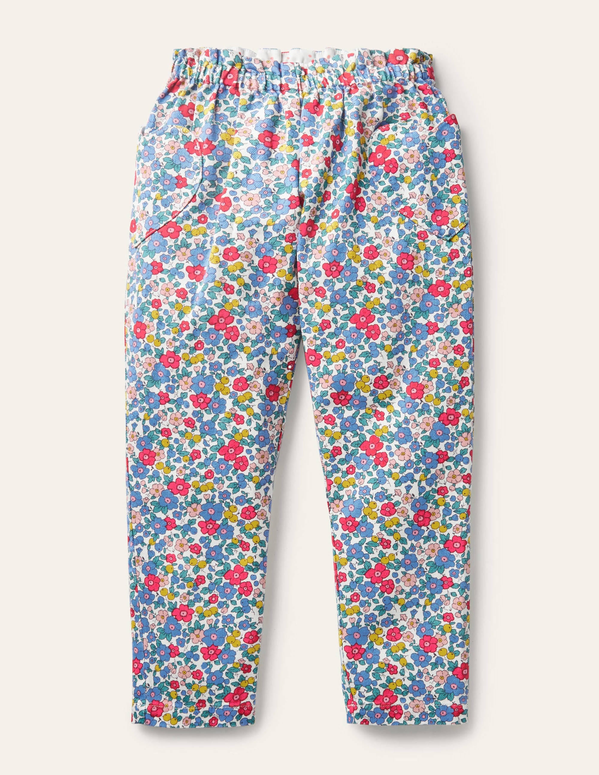 Pantalon à enfiler-Motif floral fleur de pommier multi - Image 1