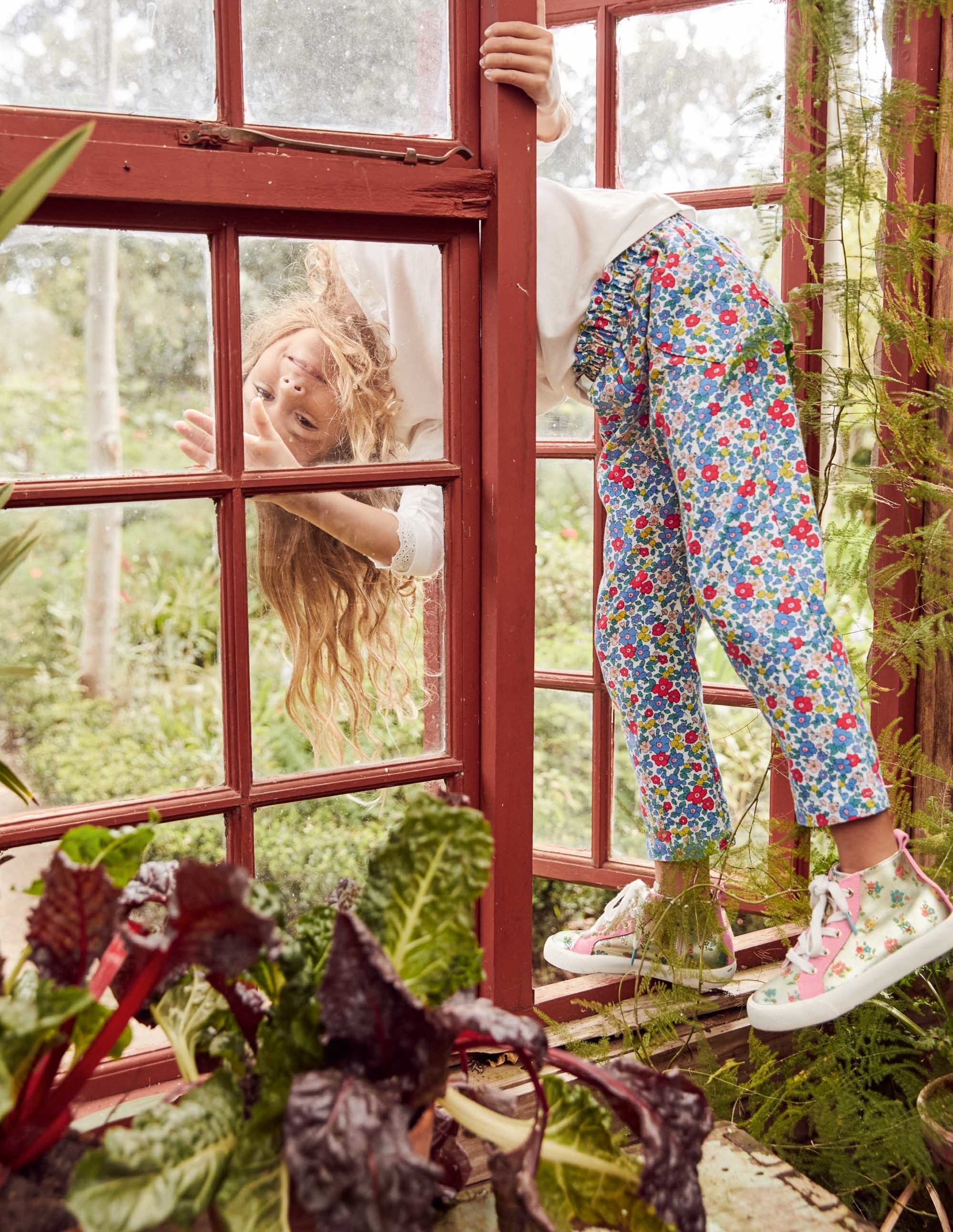 Pantalon à enfiler-Motif floral fleur de pommier multi - Image 4