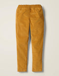 Legging en velours côtelé-Jaune rayon de miel