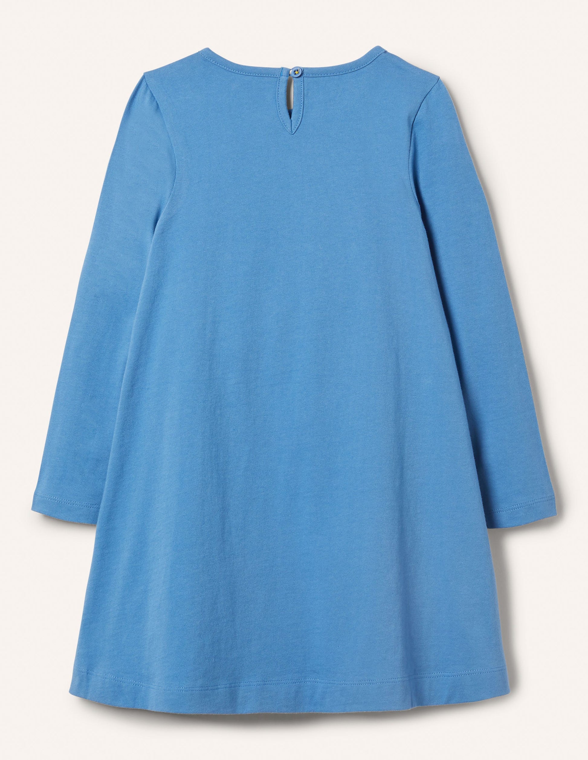 Jerseykleid mit großer Applikation-Elisabethanisches Blau, Pferd-2
