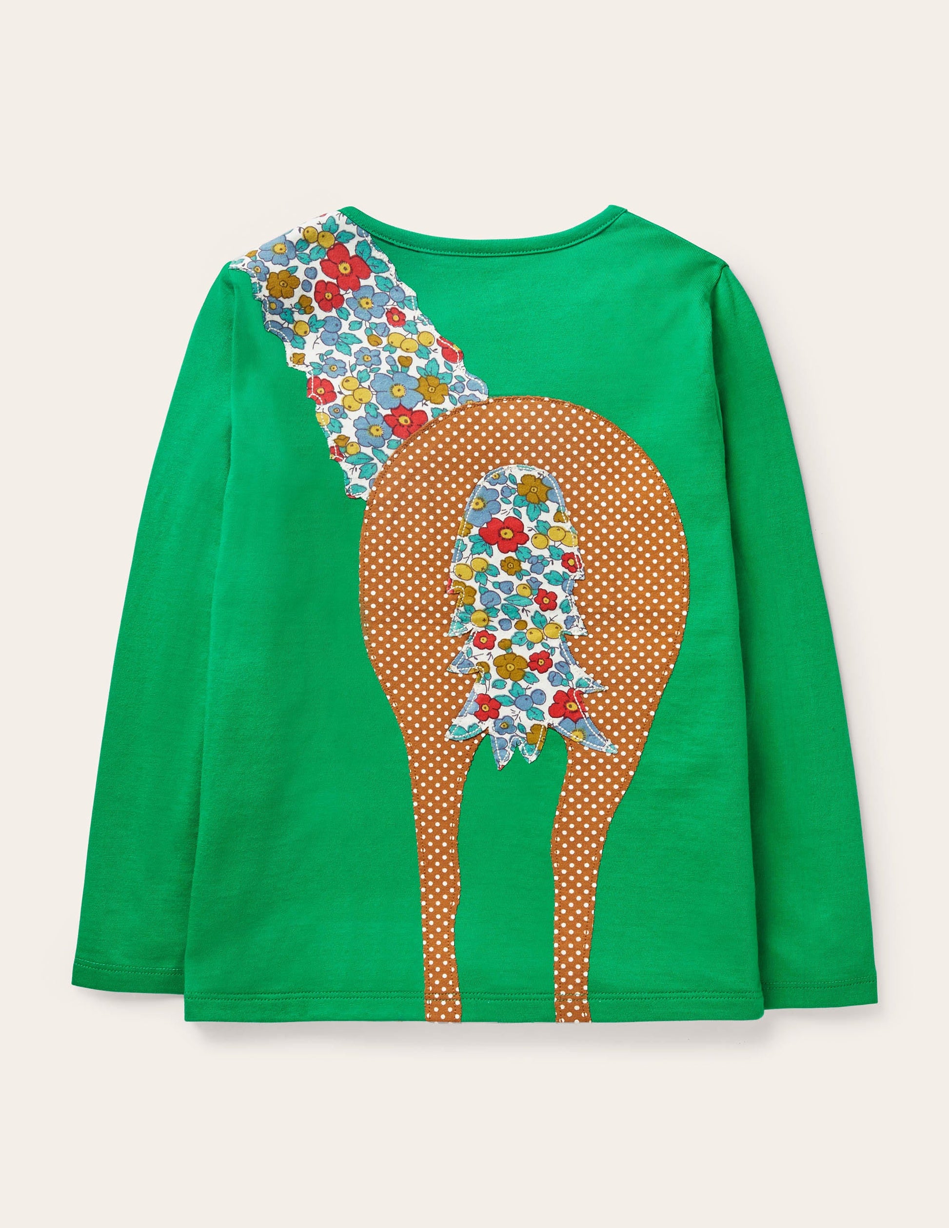 T-shirt à motif recto verso-Cheval poivron vert-2