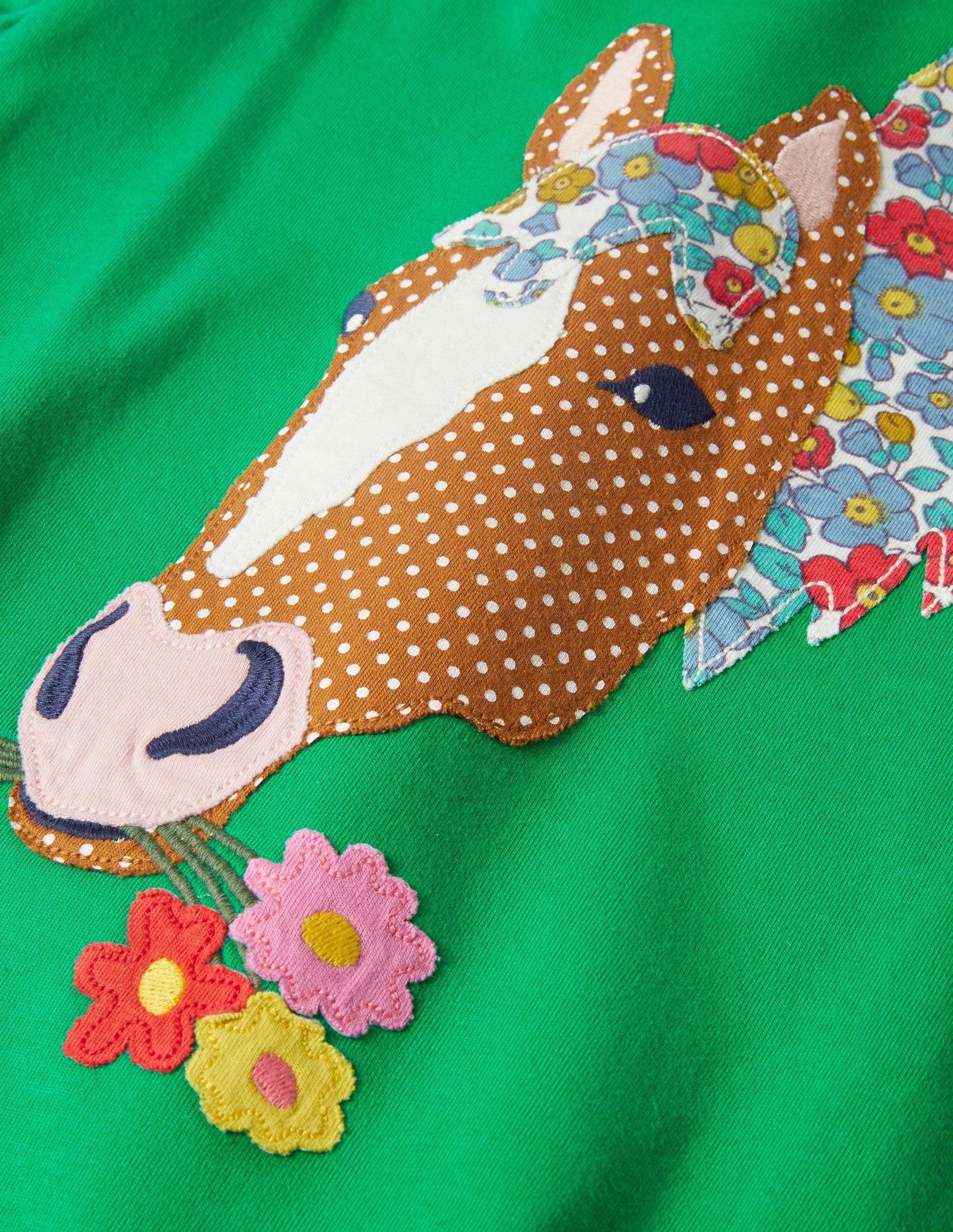 T-shirt à motif recto verso-Cheval poivron vert-3