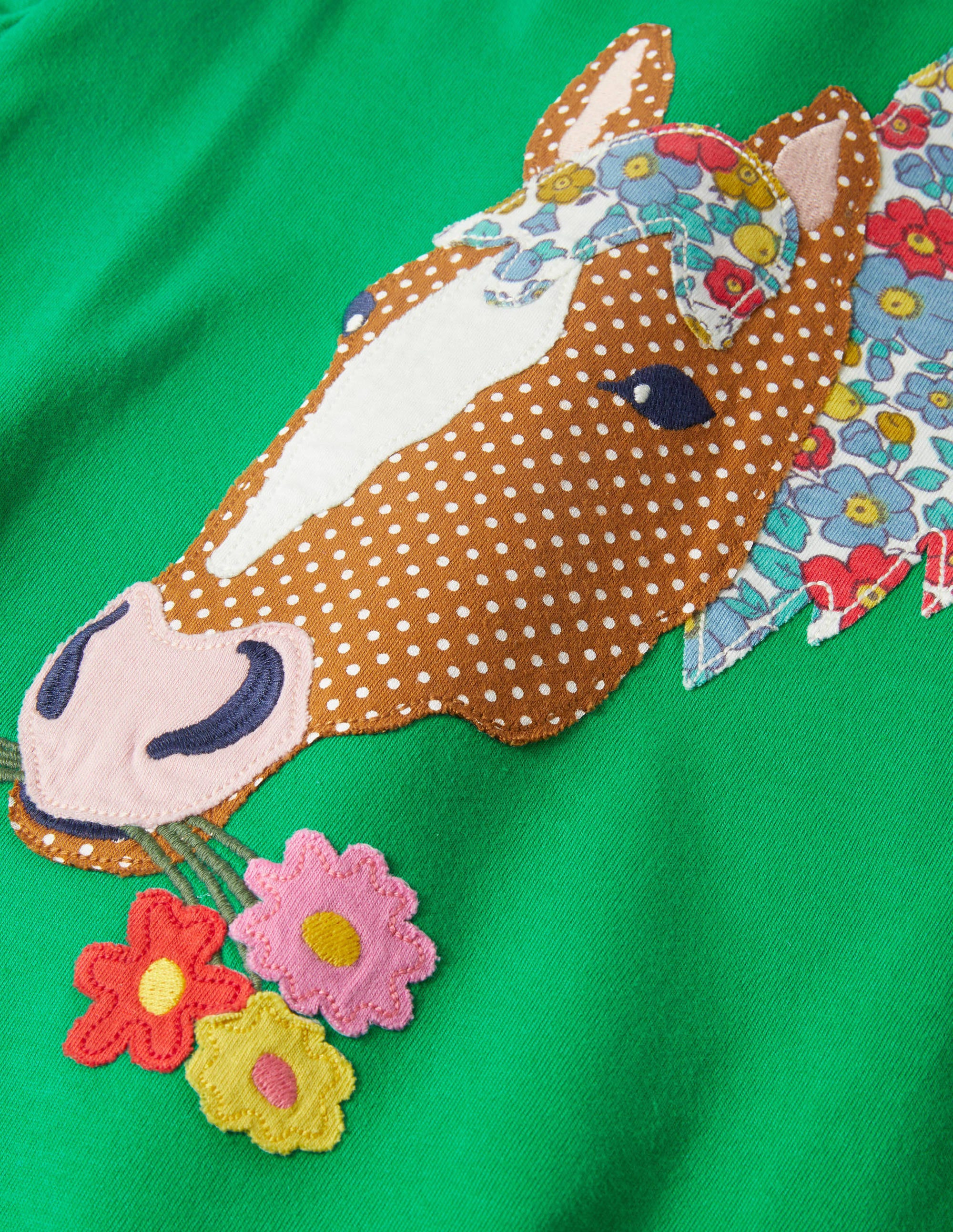 T-shirt à motif recto verso-Cheval poivron vert - Image 3
