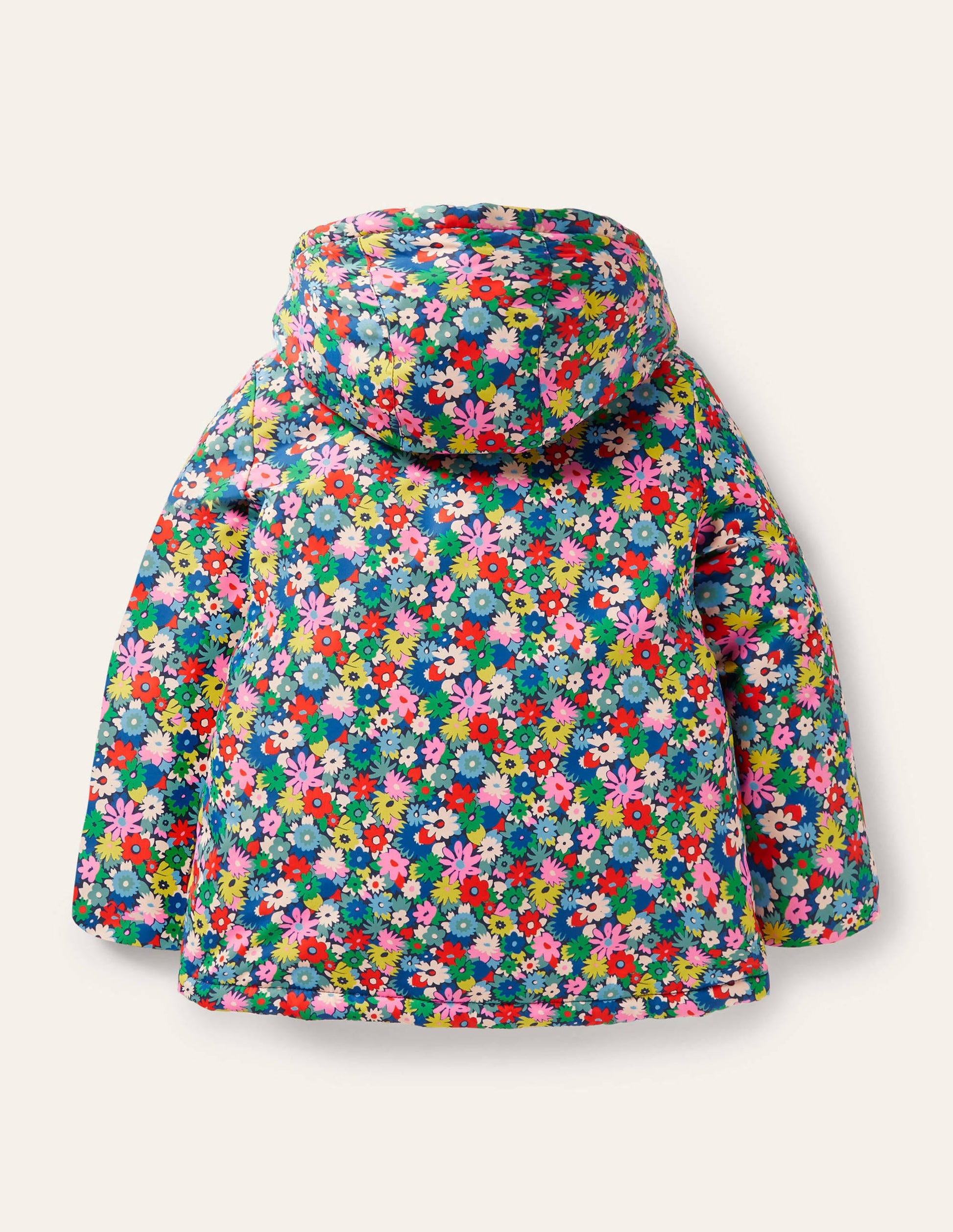 Anorak mit Sherpa-Futter-Bunt, Blumen-2
