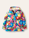 Sherpa Lined Anorak-Multi Happy Flower