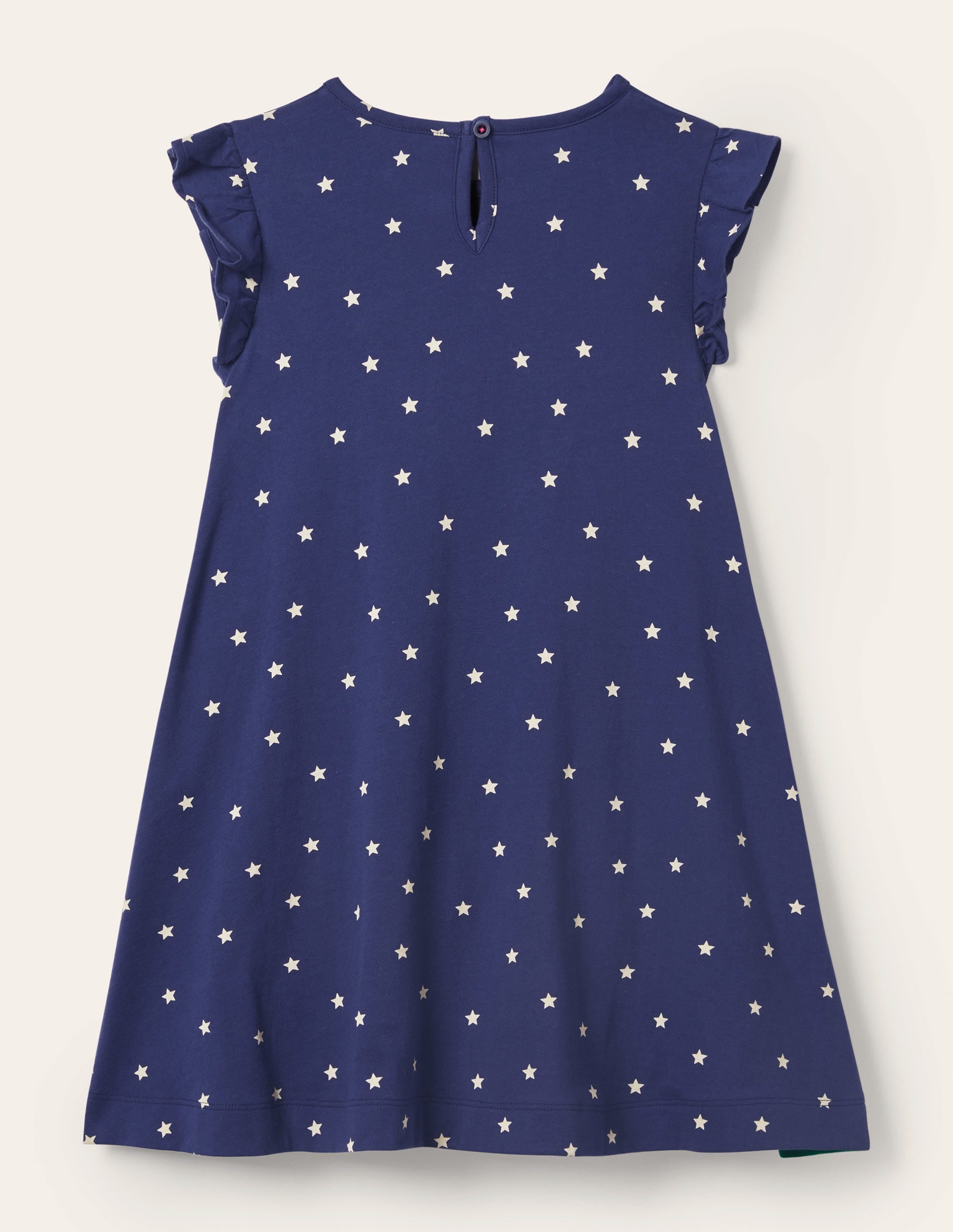 Robe en jersey avec rabat à soulever-Tente bleu tribord - Image 2