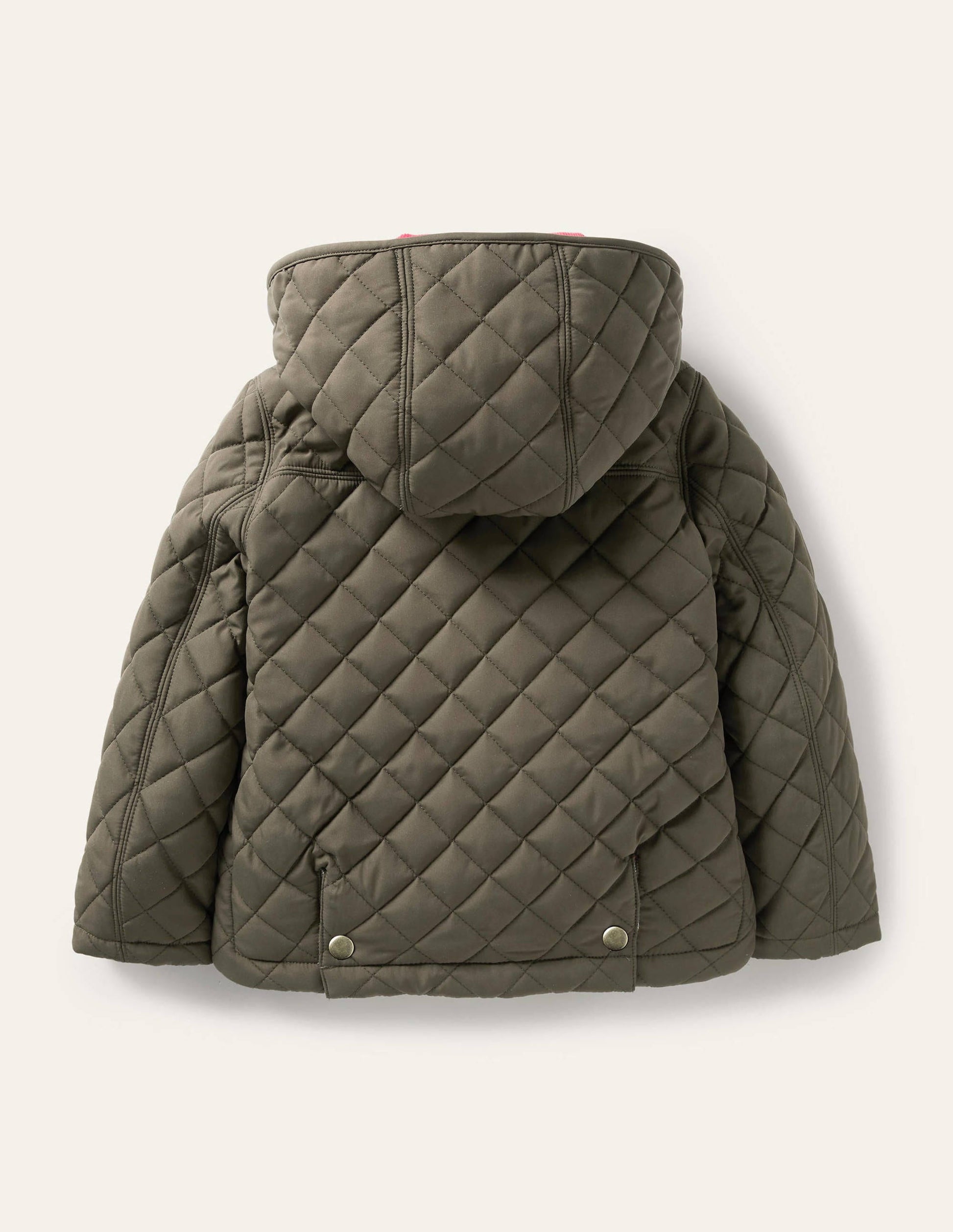 Quilted Jacket-Khaki Green-2