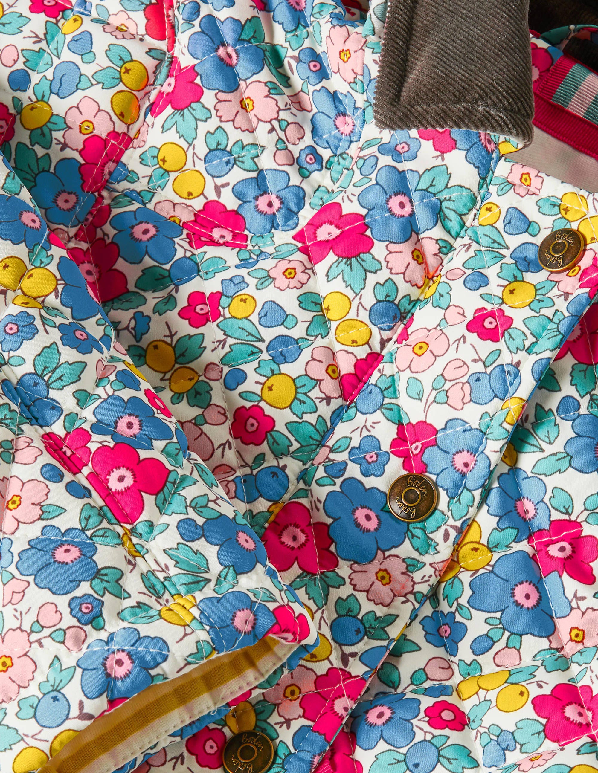 Veste matelassée-Motif floral fleur de pommier multi - Image 3