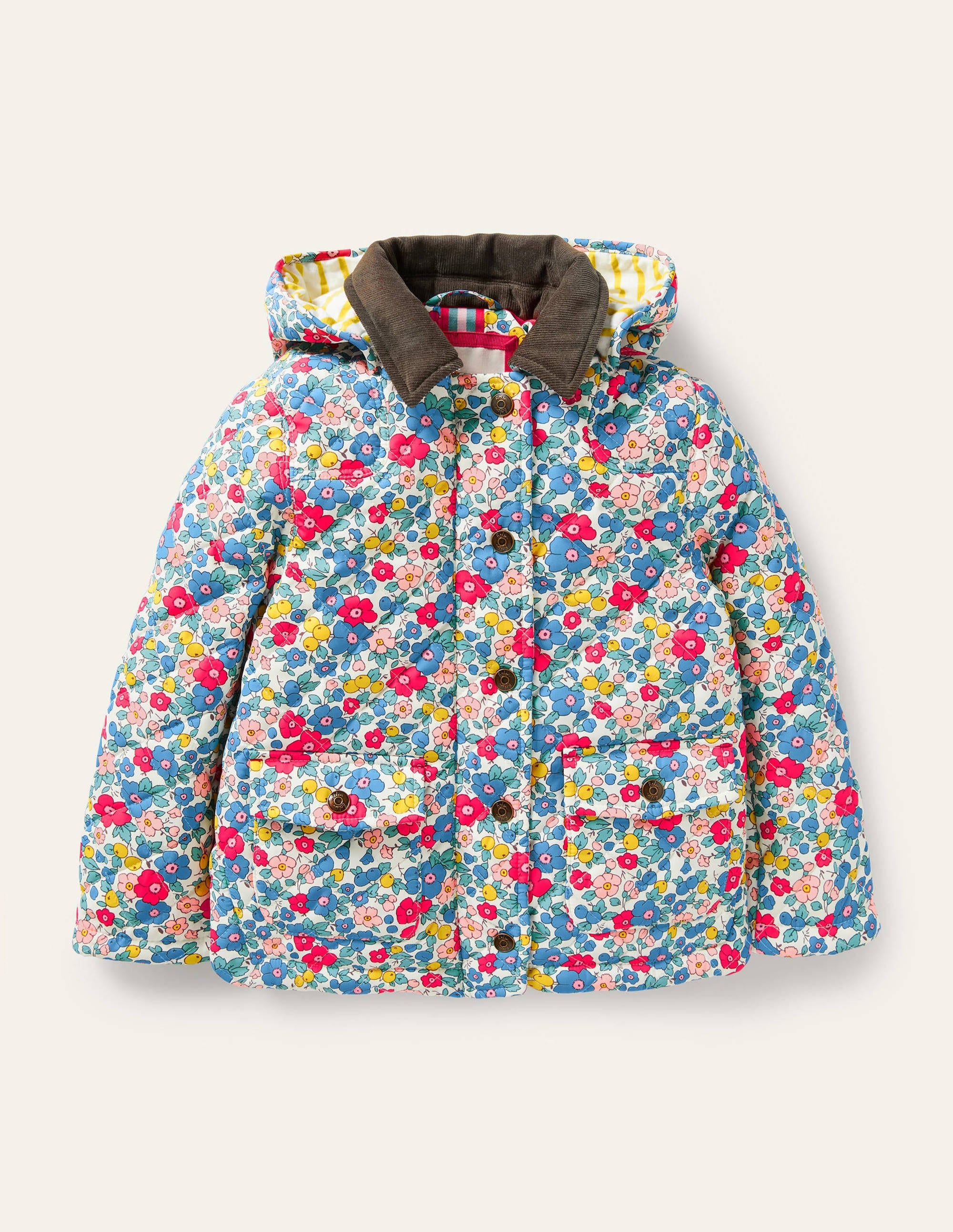 Veste matelassée-Motif floral fleur de pommier multi - Image 1