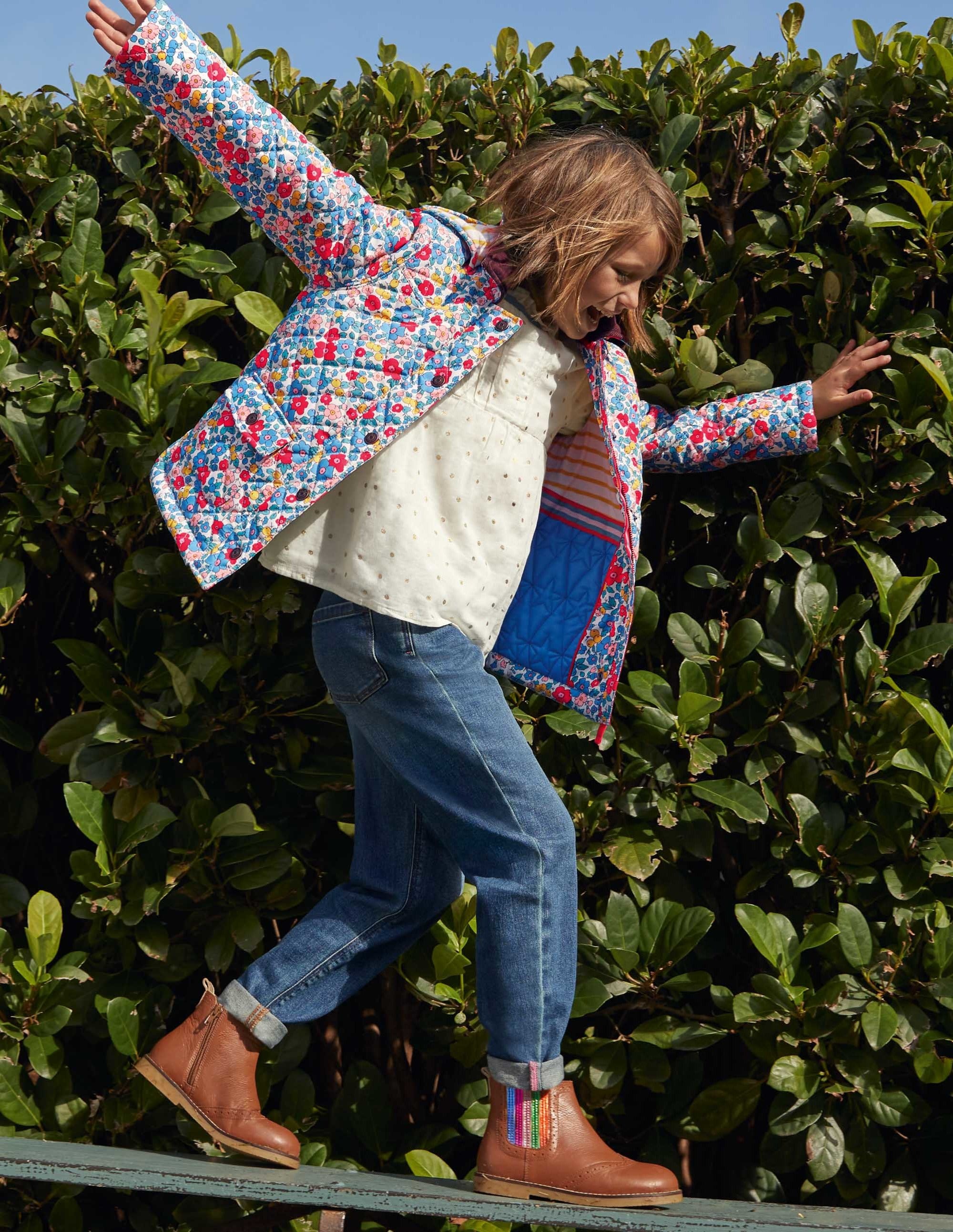 Veste matelassée-Motif floral fleur de pommier multi - Image 4