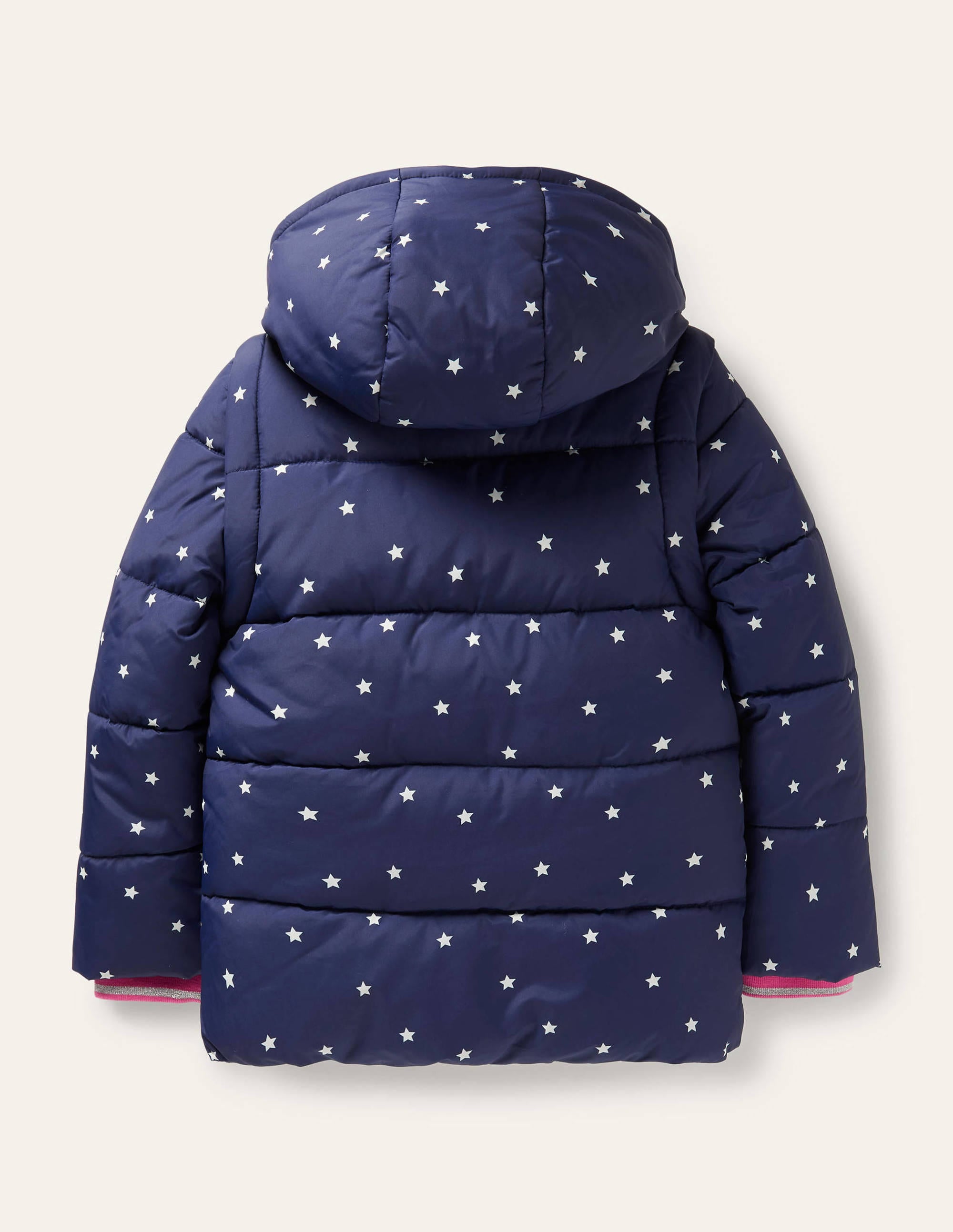 Kuschelige 2-in-1-Jacke mit Wattierung-Schuluniform-Navy, Konfettisterne - Image 2