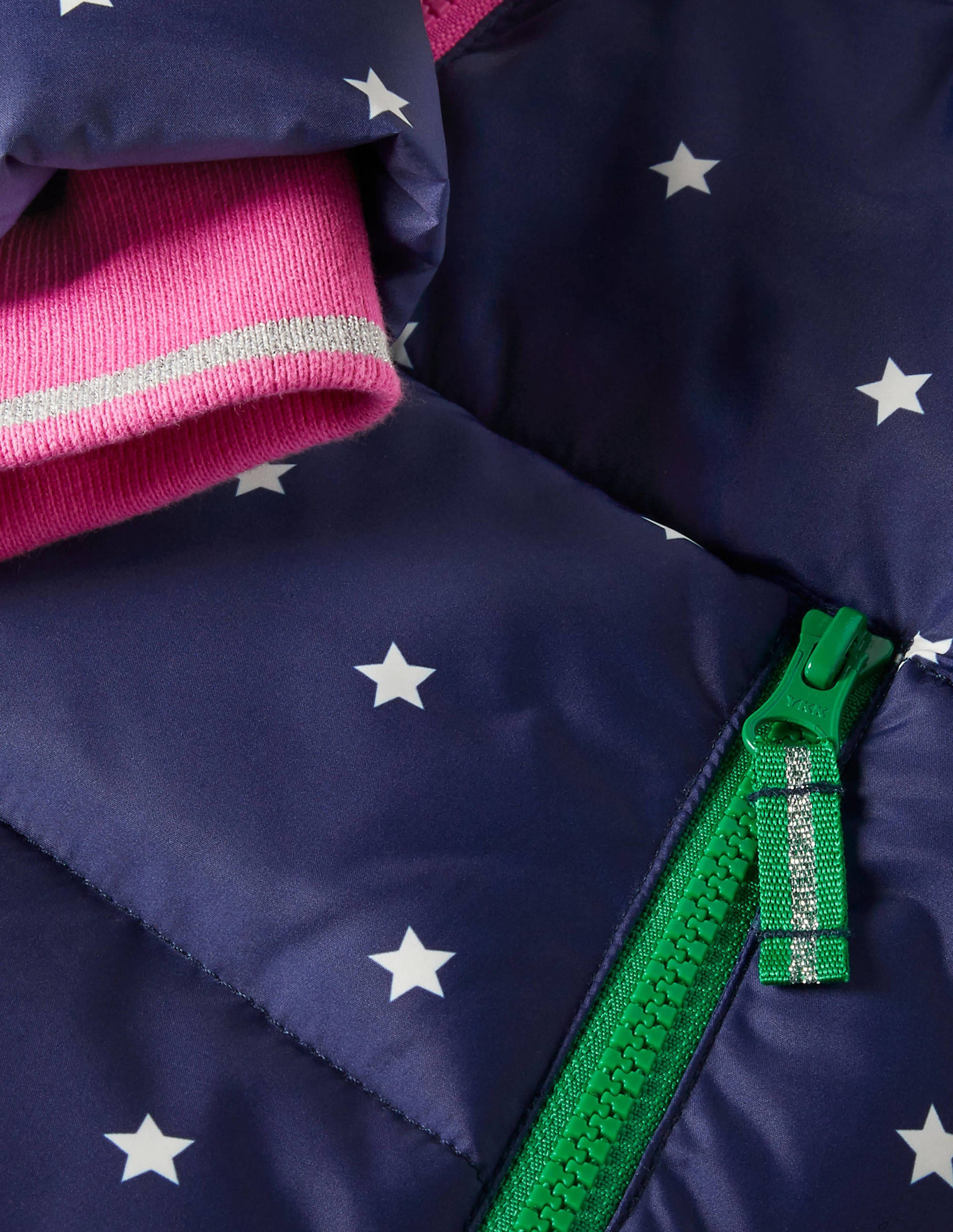 Kuschelige 2-in-1-Jacke mit Wattierung-Schuluniform-Navy, Konfettisterne - Image 3