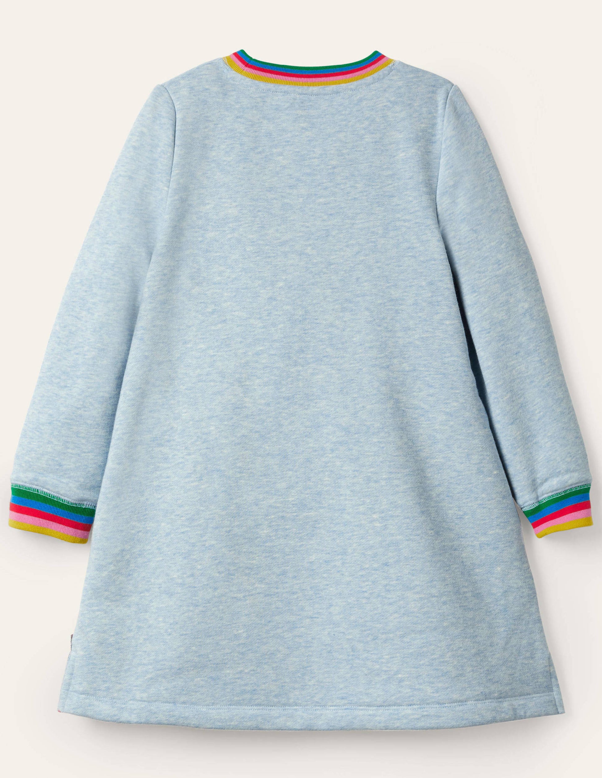 Sweatshirtkleid mit Applikation-Hellblau, Bleistifte-2