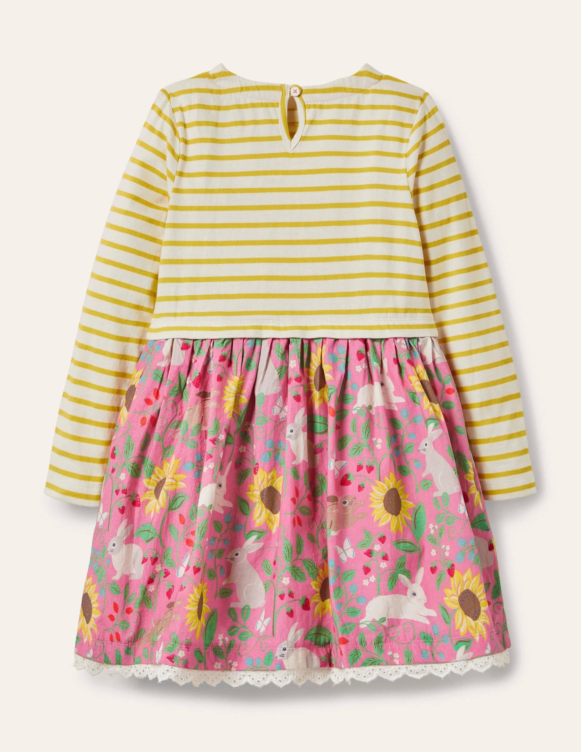 Kleid mit Mustermix-Hellrosa, Beerenmuster - Image 2
