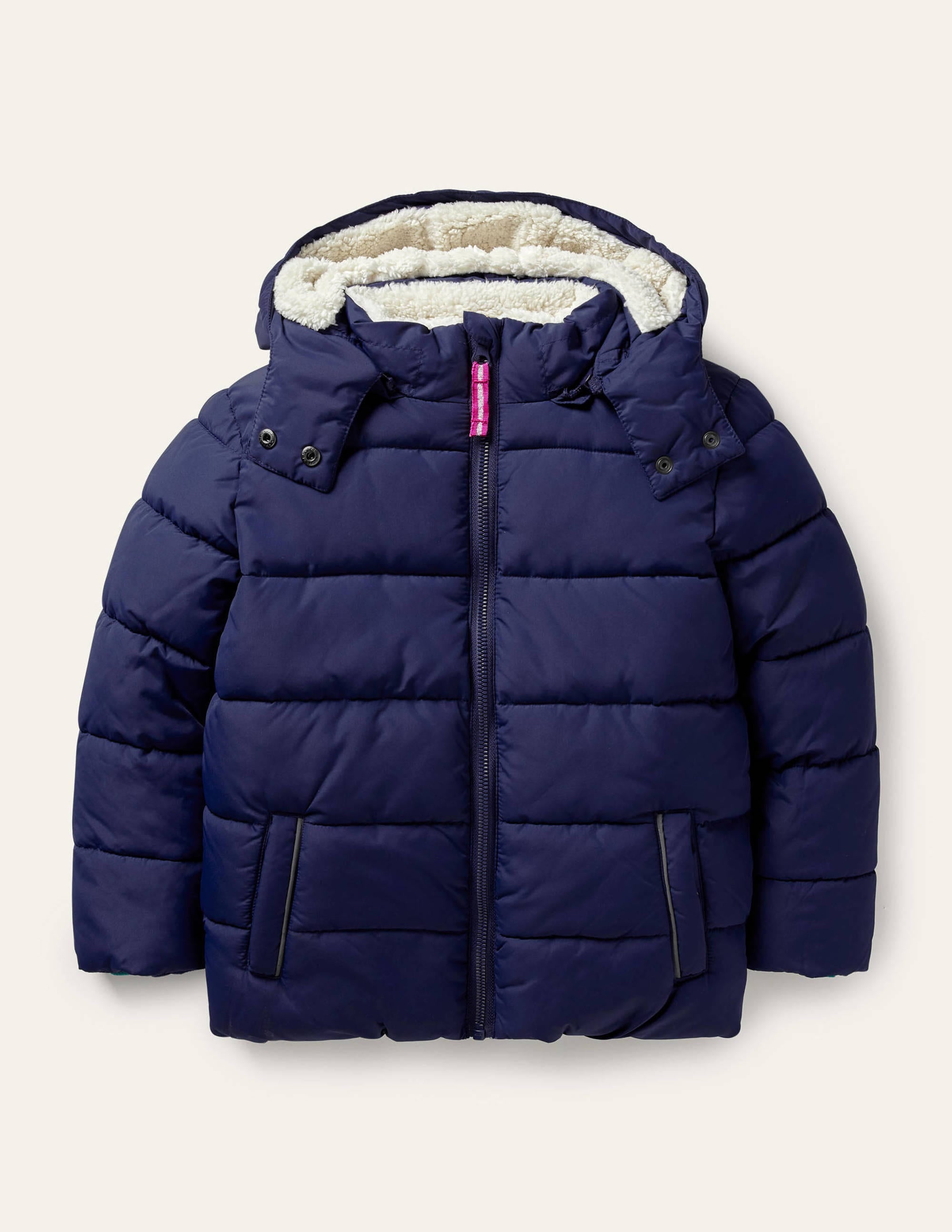 Kuschelige Jacke mit Wattierung-Schuluniform-Navy - Image 1