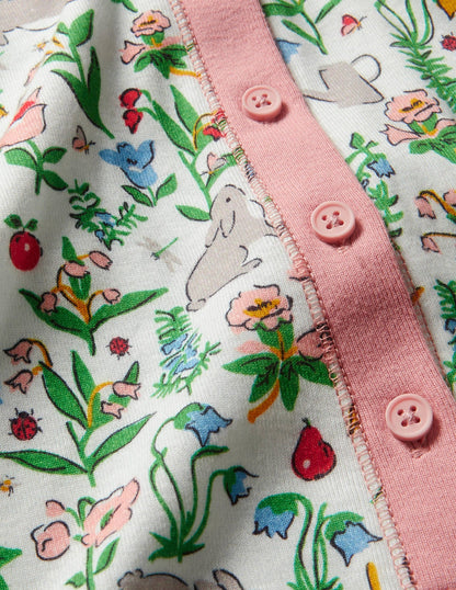 Snug All-in-one Pyjamas-Multi Bunny Field