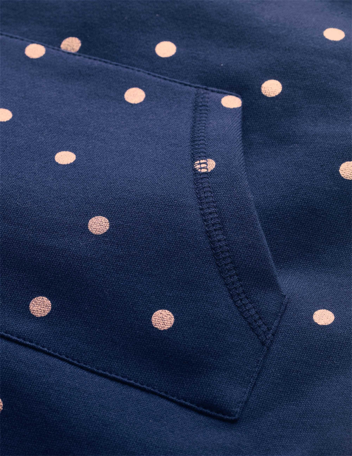 Gemusterte Sweatshirt-Tunika-Schuluniform-Navy, Folientupfen - Image 3