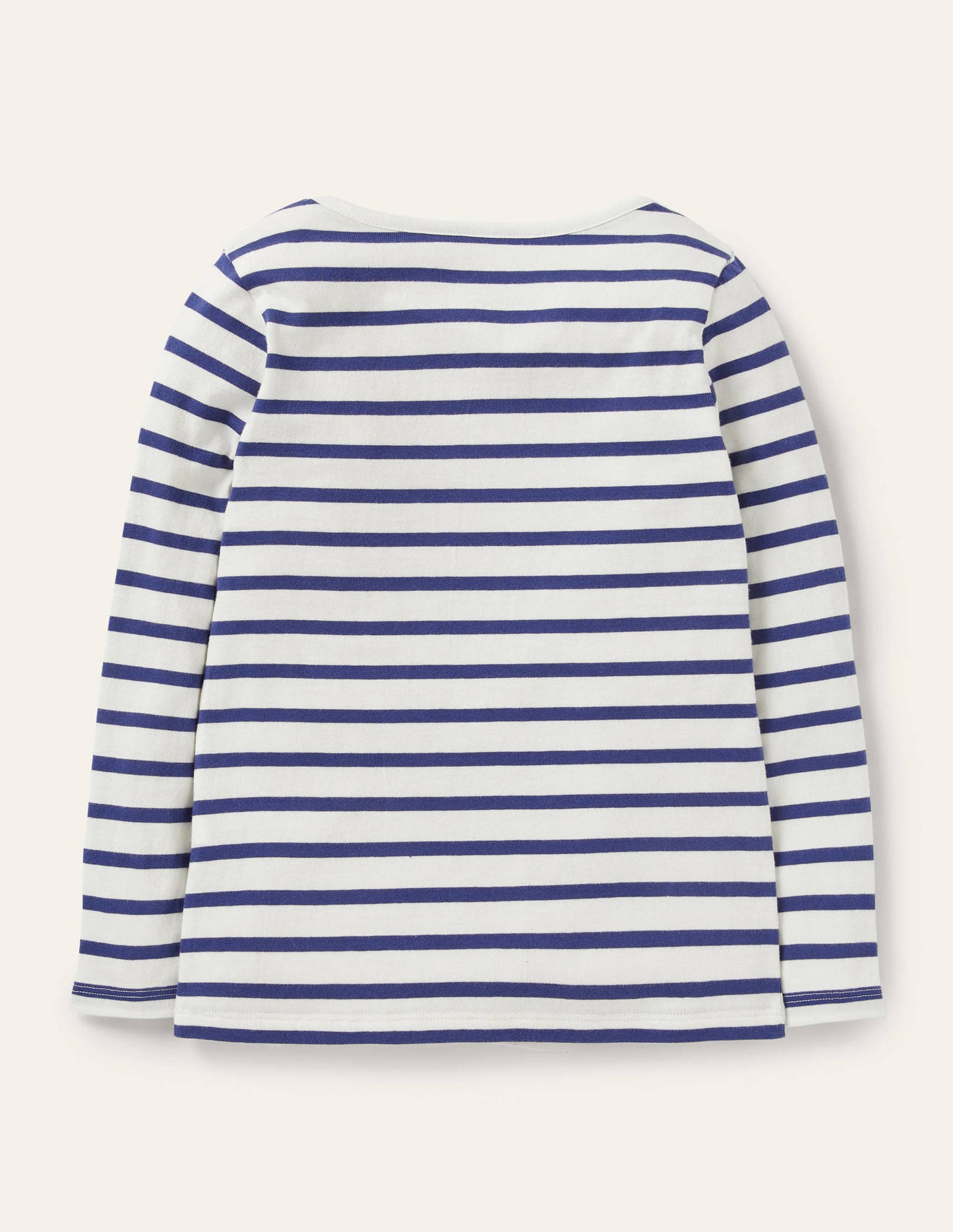 Flatter-T-Shirt-Naturweiß/Navy, Schmetterlinge