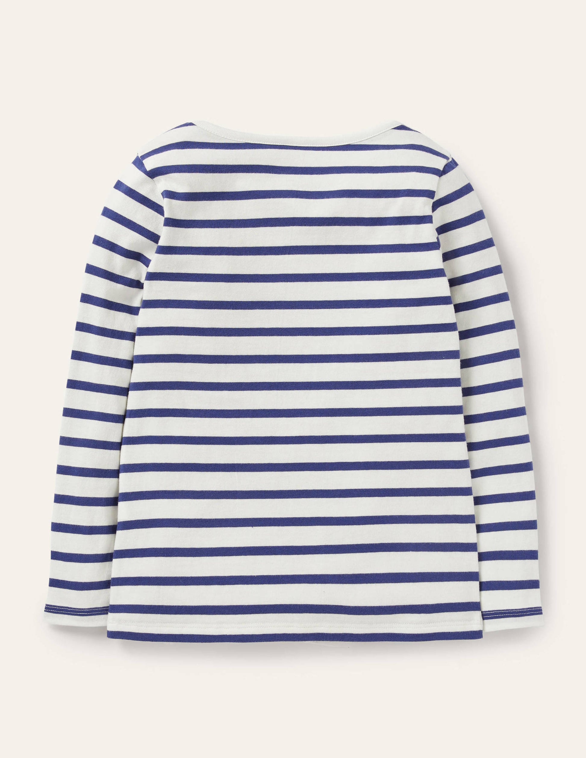 Flatter-T-Shirt-Naturweiß/Navy, Schmetterlinge-2