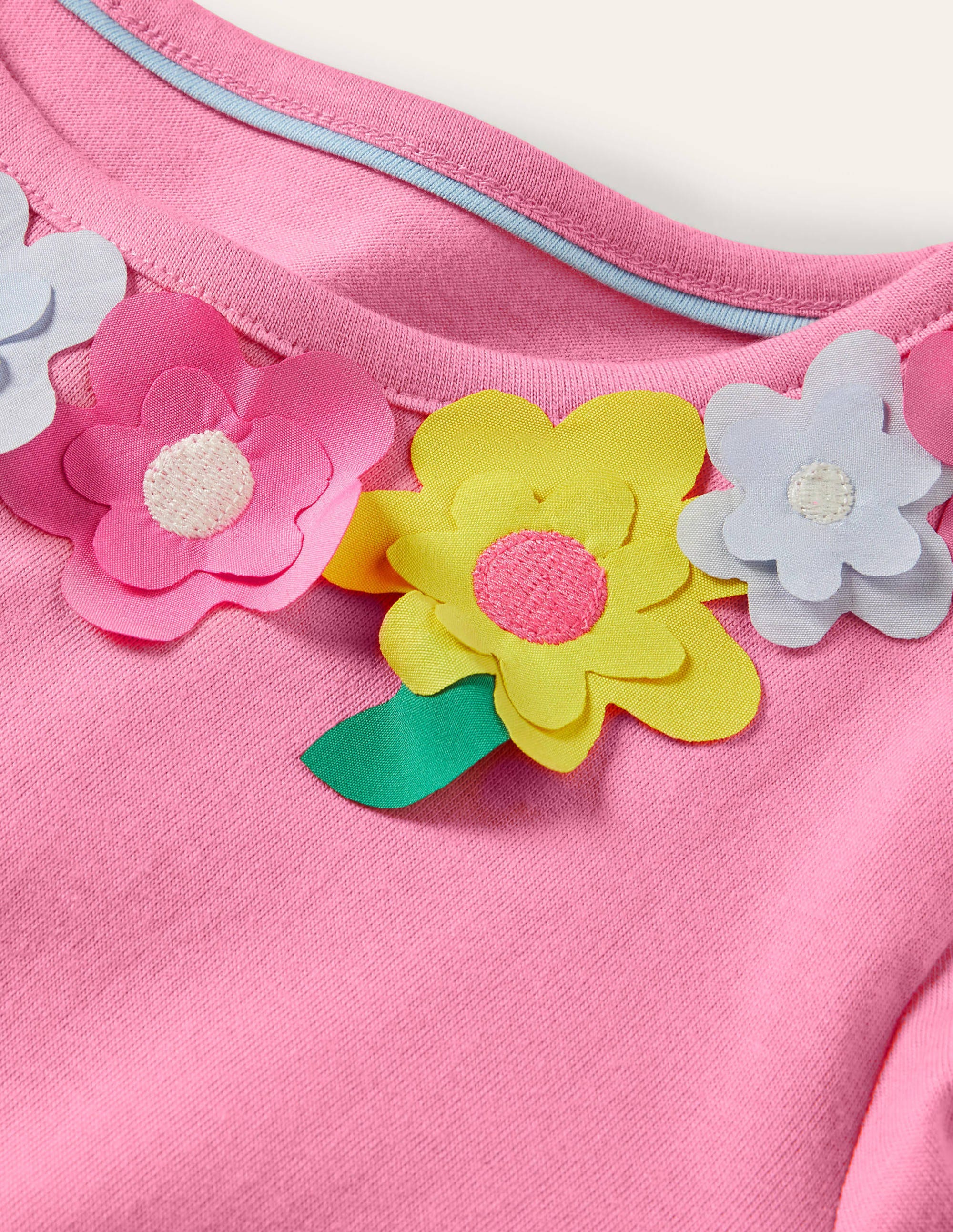 T-shirt aérien-Fleurs limonade rose - Image 3