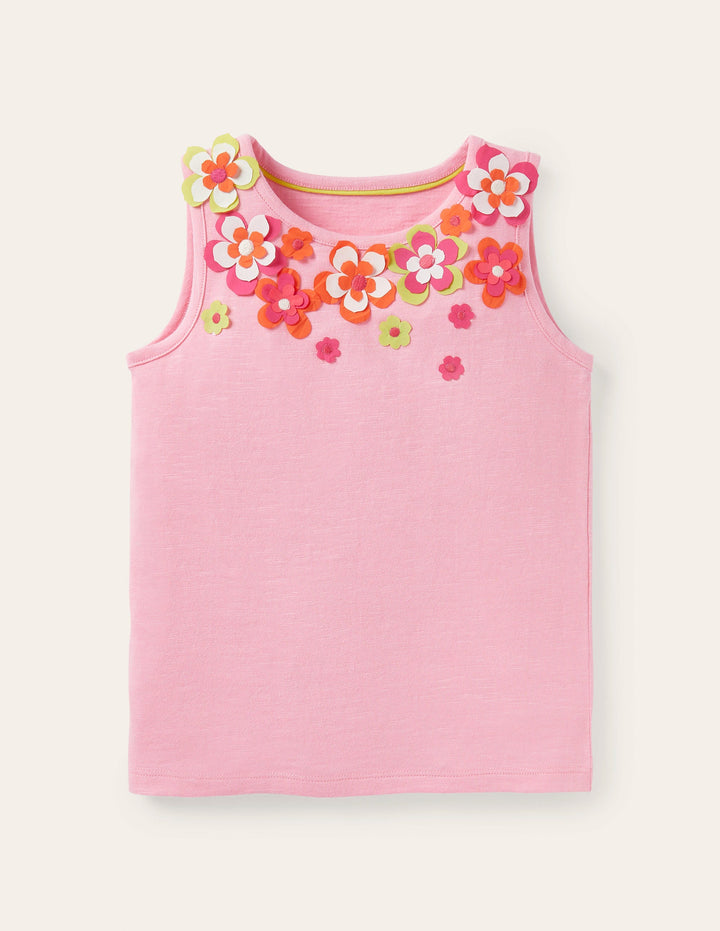 Flutter Flower Vest-Pink Lemonade