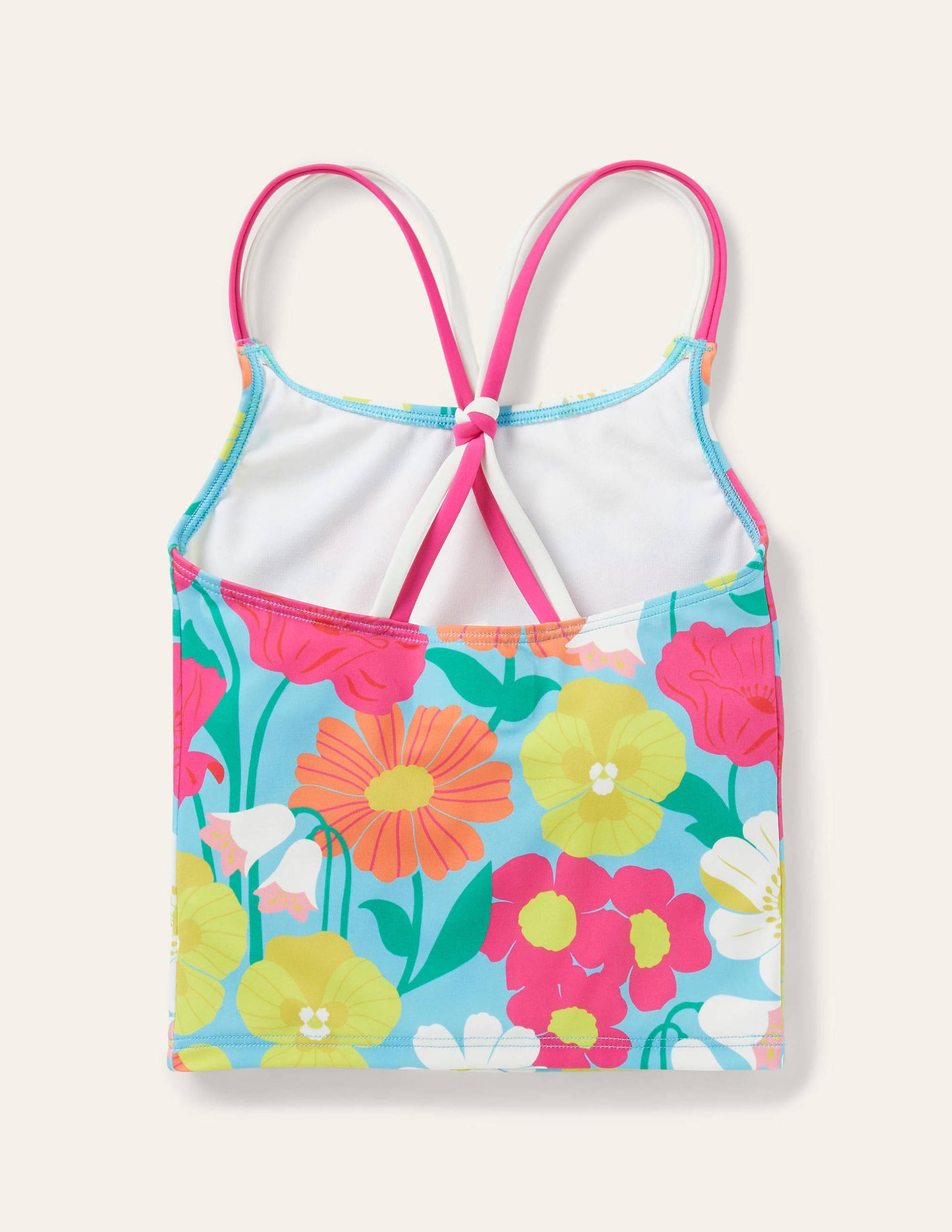 Haut de tankini à motif-Motif Fabulous Floral aigue-marine-2