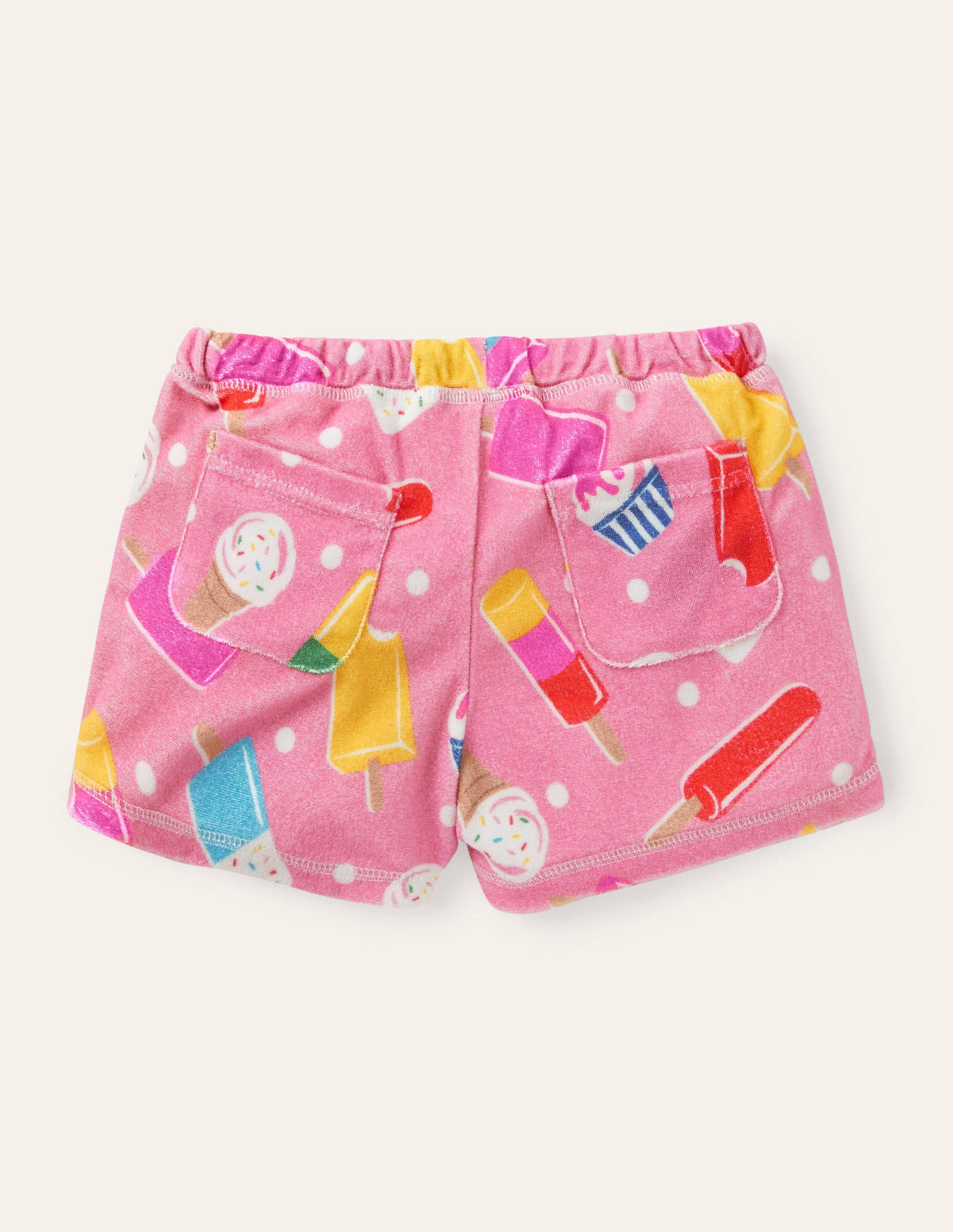 Short en éponge-Pois et glace limonade rose - Image 2
