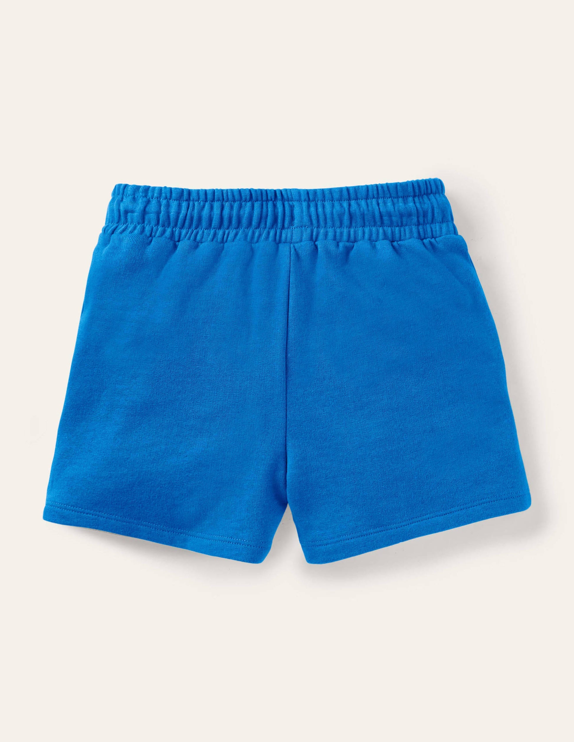 Short en jersey à appliqué-Poisson bleu marocain-2