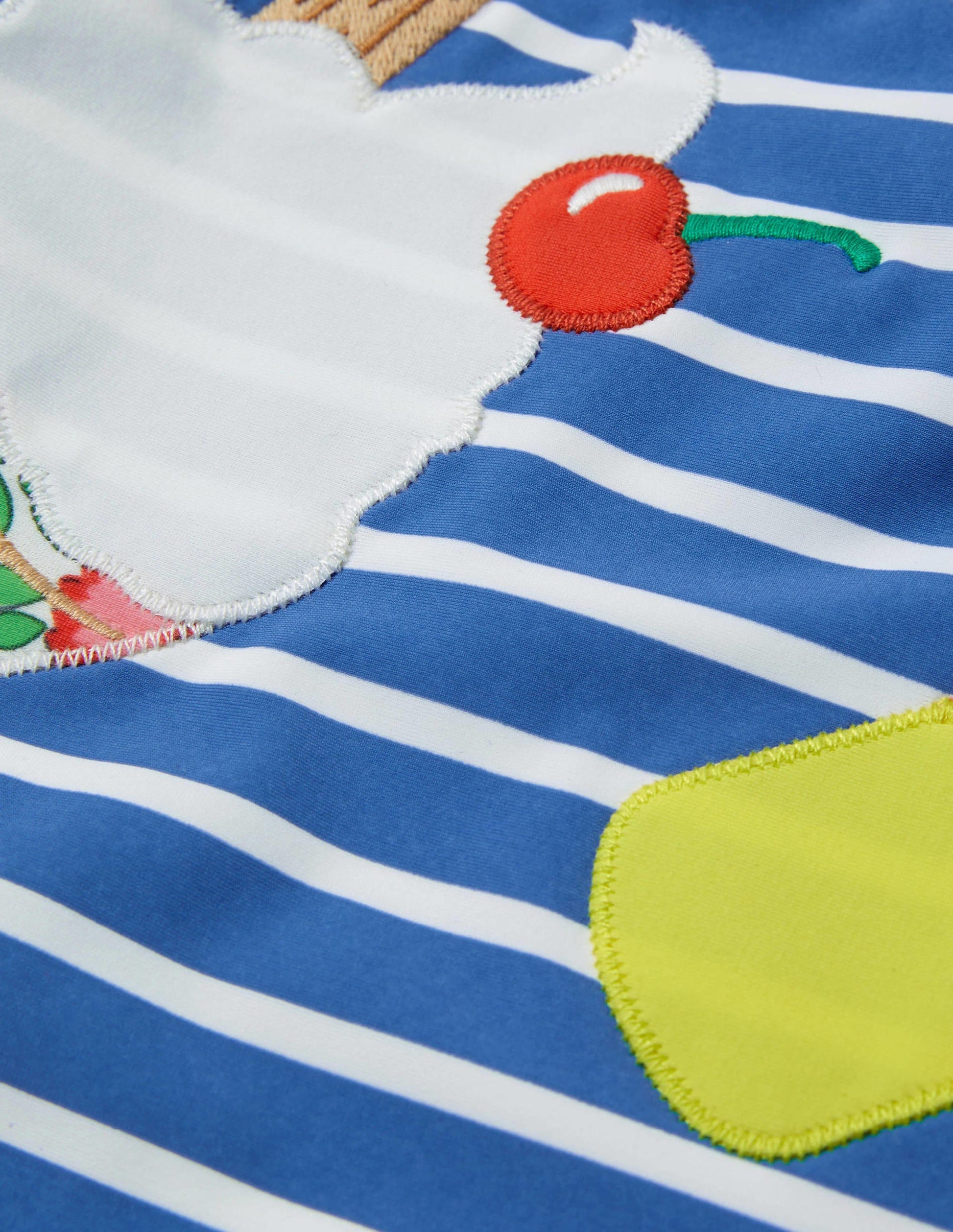 Maillot de bain fun à appliqué-Glaces bleu élisabéthain-3