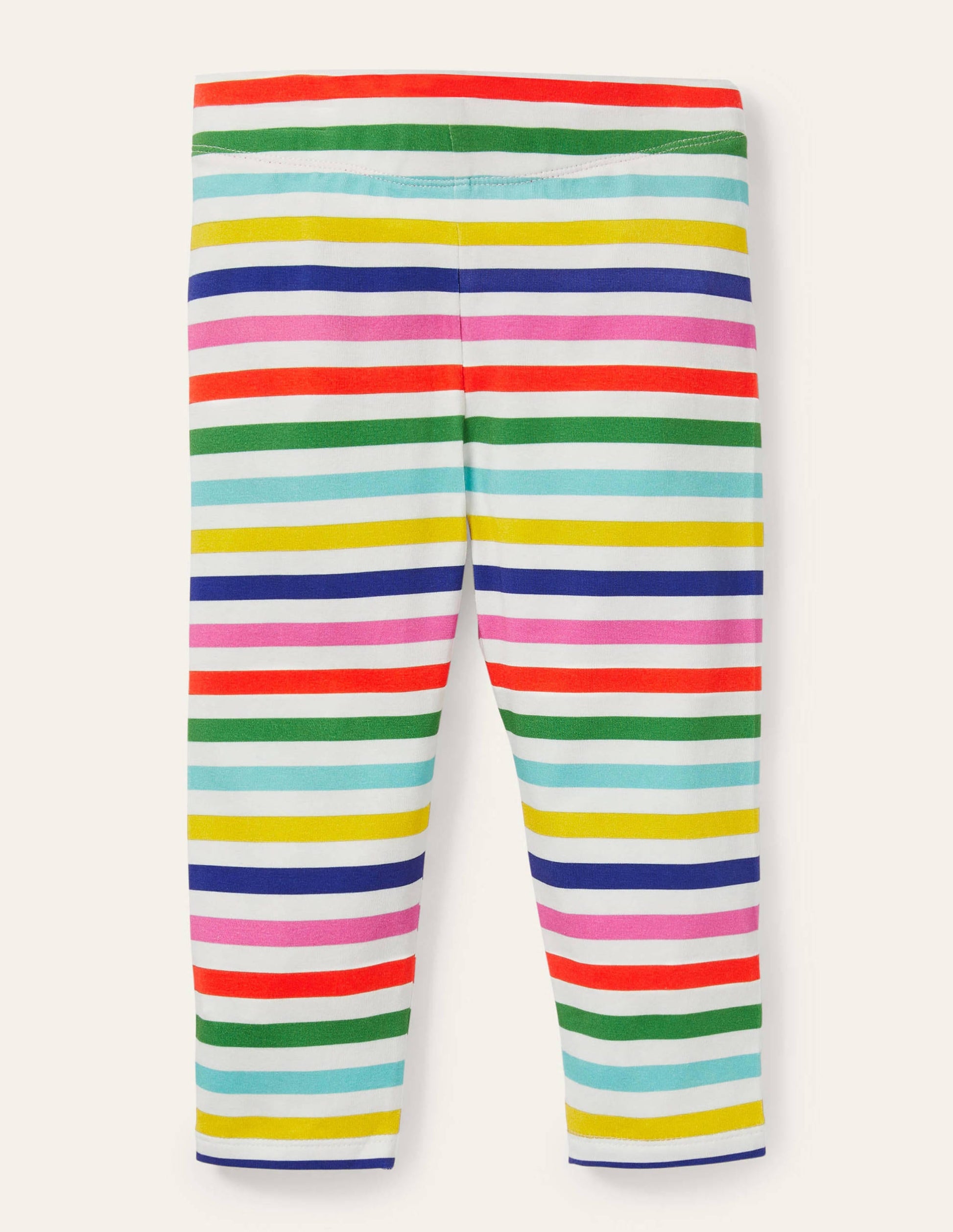 Fröhliche 7/8-Leggings-Bunt, Gestreift-1