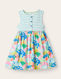 Jerseystufenkleid mit Mustermix-Bunt, Korallenriff
