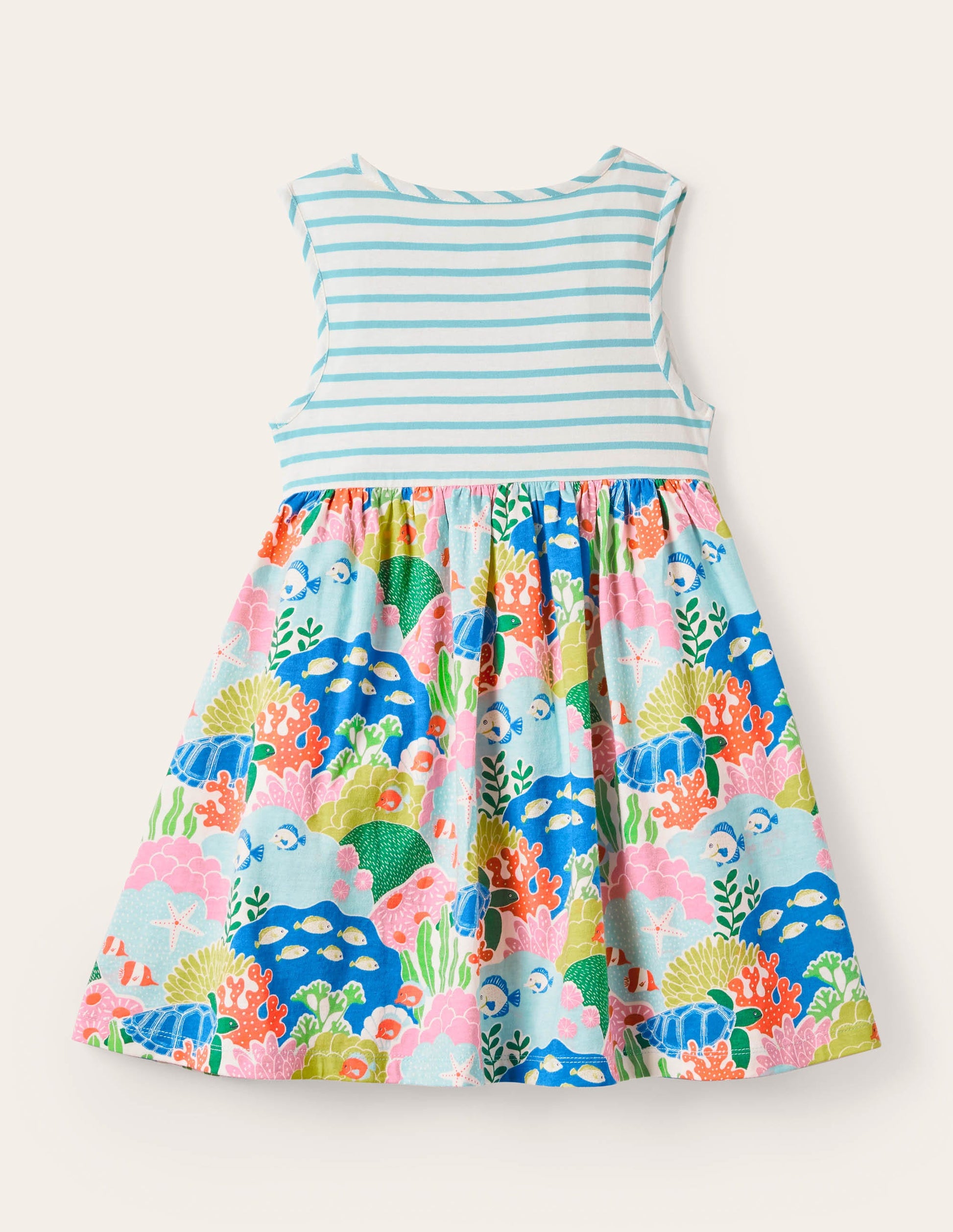 Jerseystufenkleid mit Mustermix-Bunt, Korallenriff-2