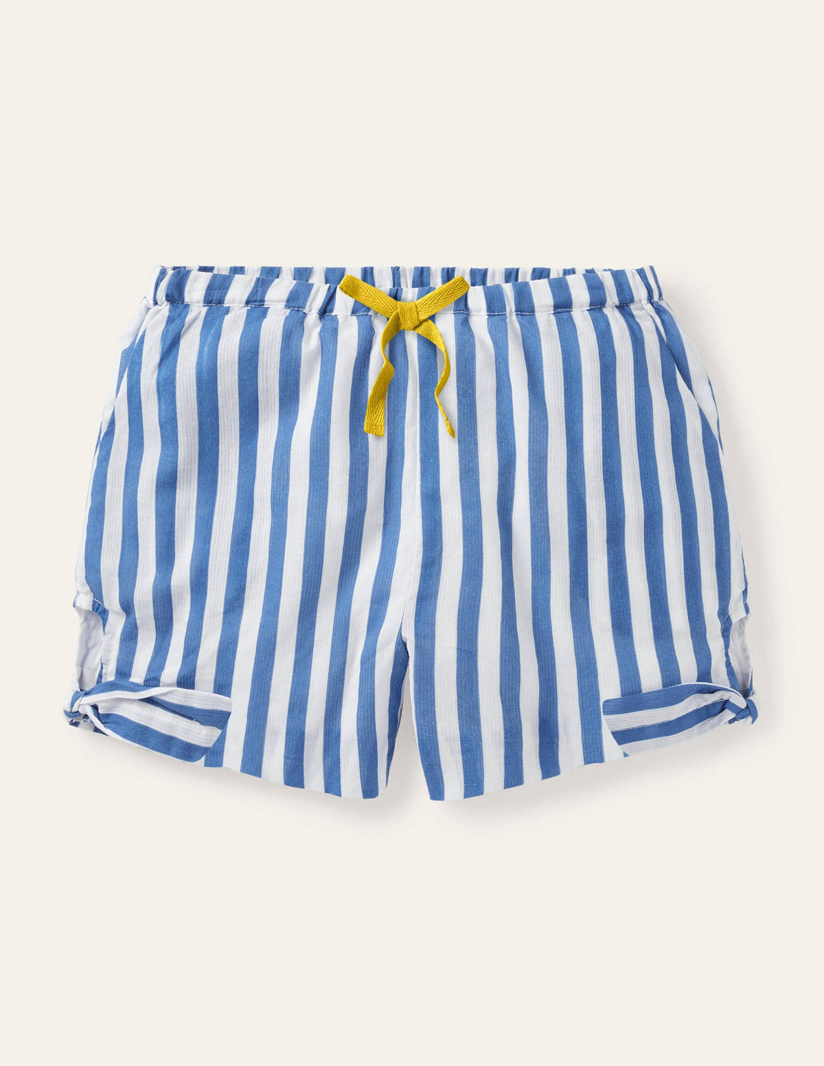 Shorts mit Knotendetail-Elisabethanisches Blau/Weiß - Image 1