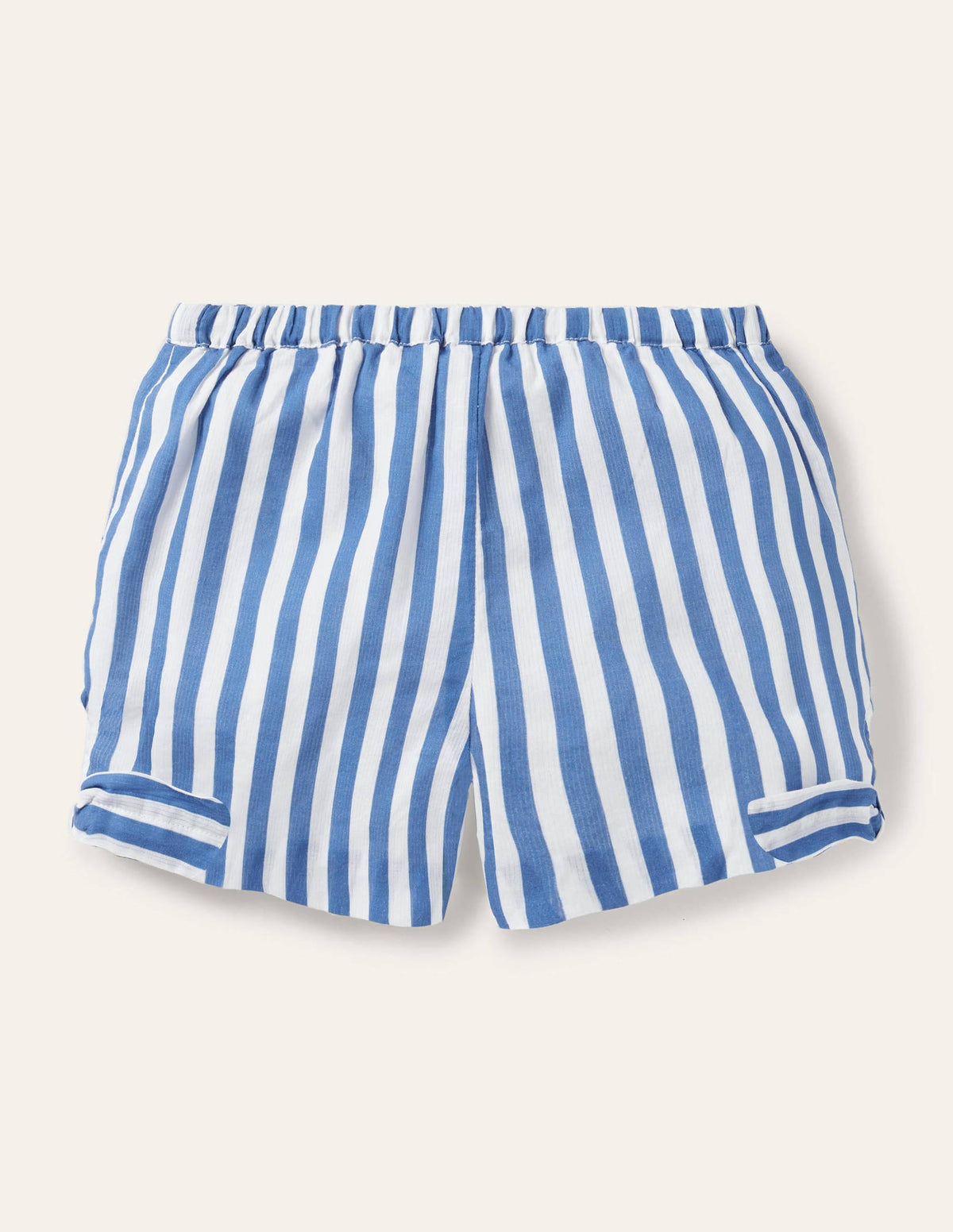 Shorts mit Knotendetail-Elisabethanisches Blau/Weiß - Image 2