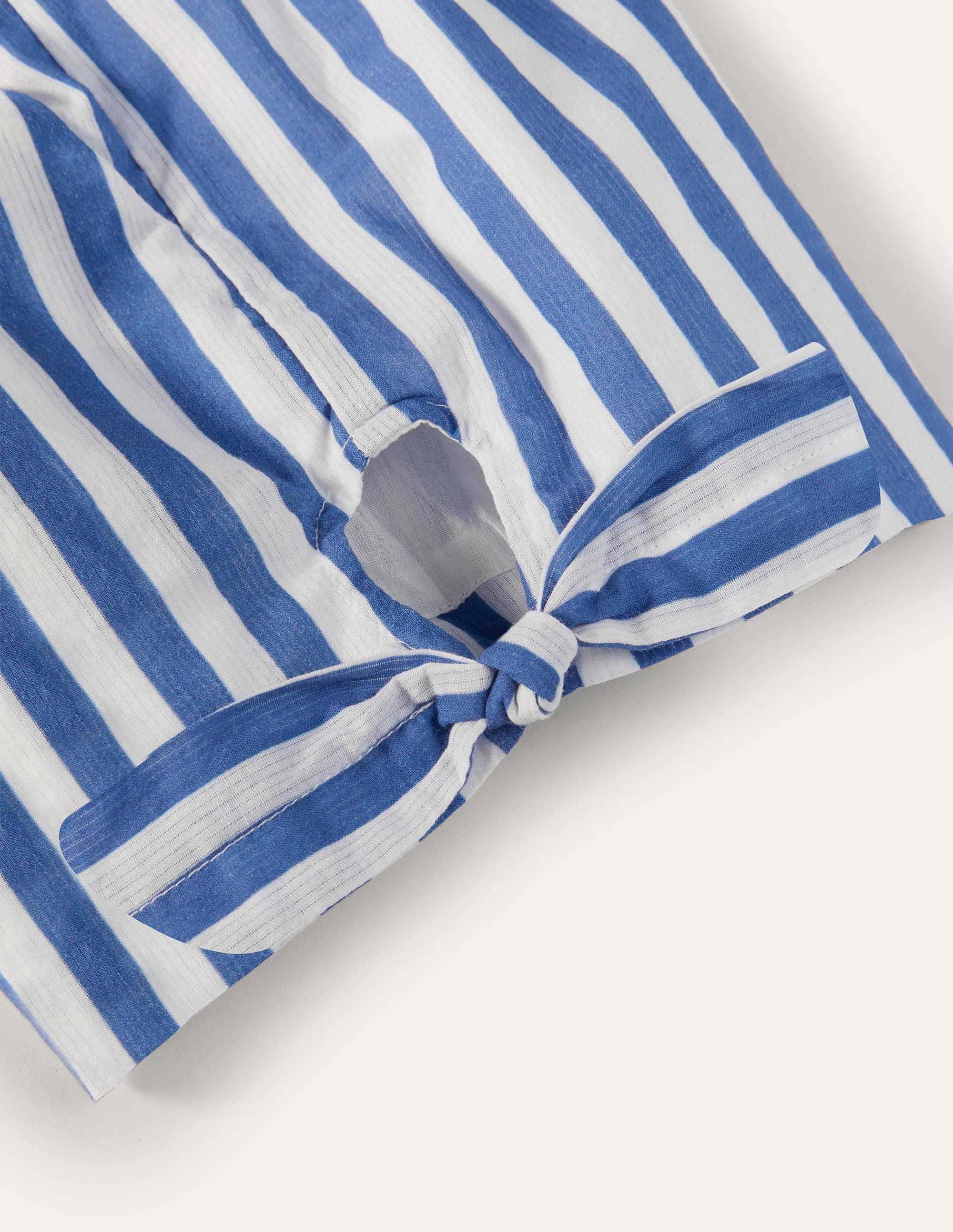 Shorts mit Knotendetail-Elisabethanisches Blau/Weiß - Image 3