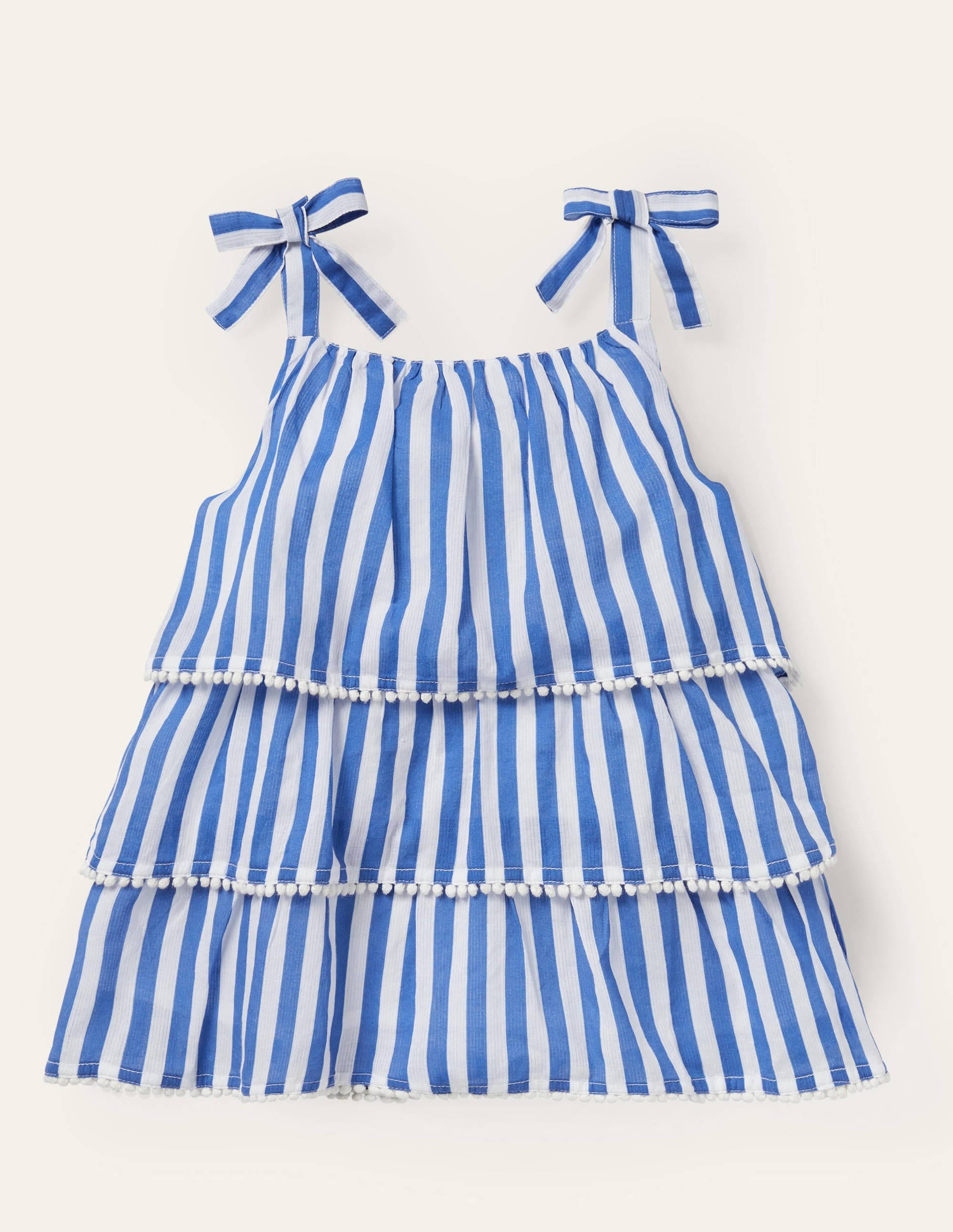 Weboberteil mit Stufen-Elisabethanisches Blau/Naturweiß - Image 1