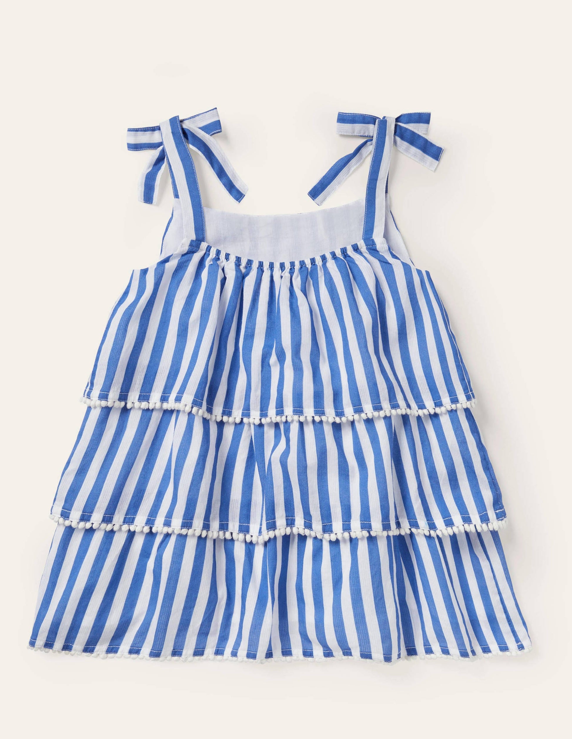 Weboberteil mit Stufen-Elisabethanisches Blau/Naturweiß-2
