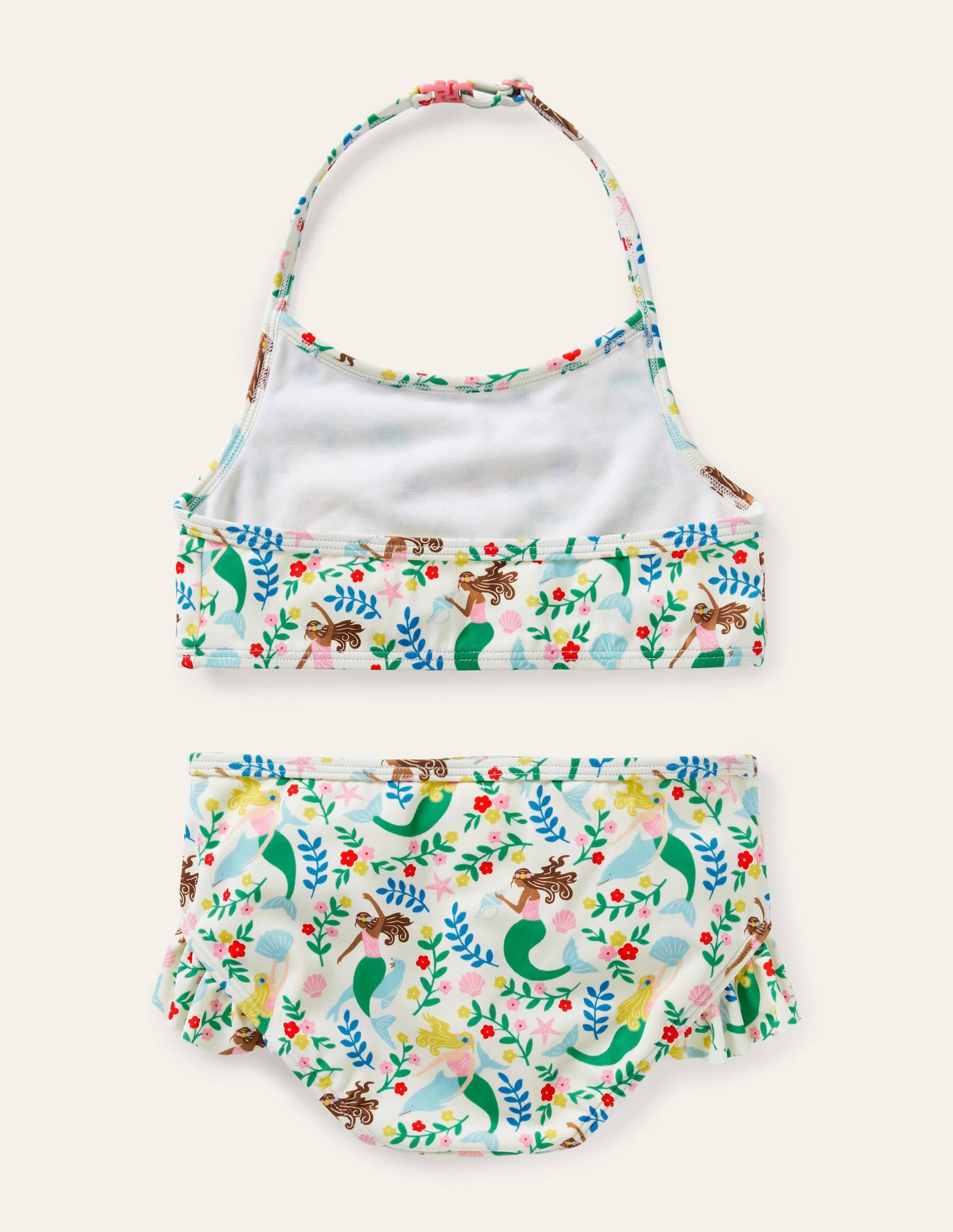Neckholder-Bikini-Naturweiß, Meerjungfrauen-Garten - Image 2