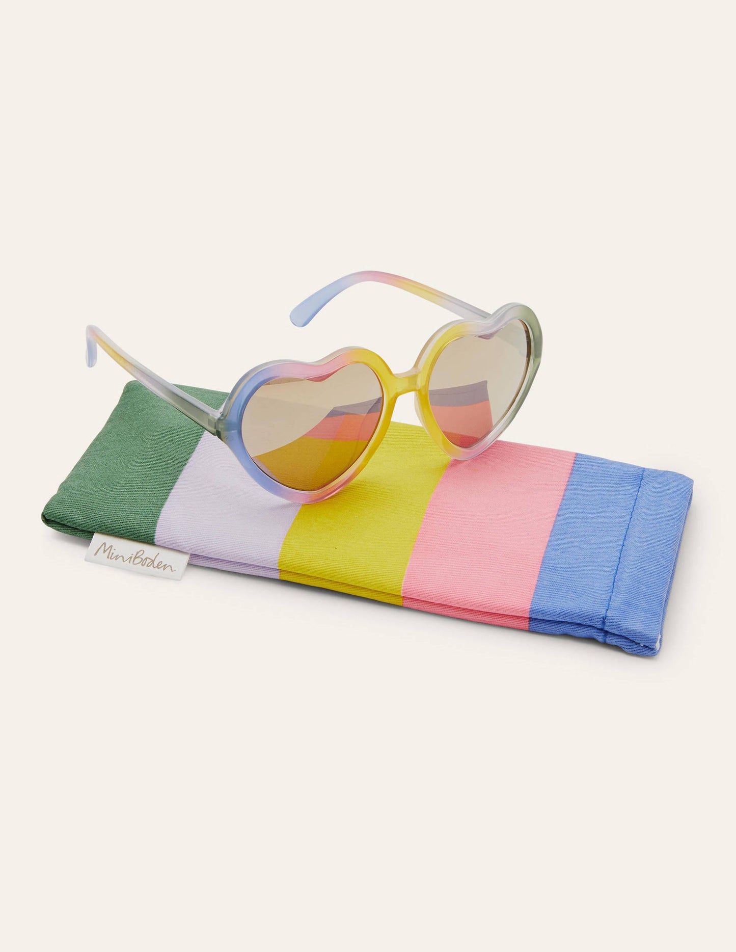 Sonnenbrille-Pastell-Regenbogen, Herzen