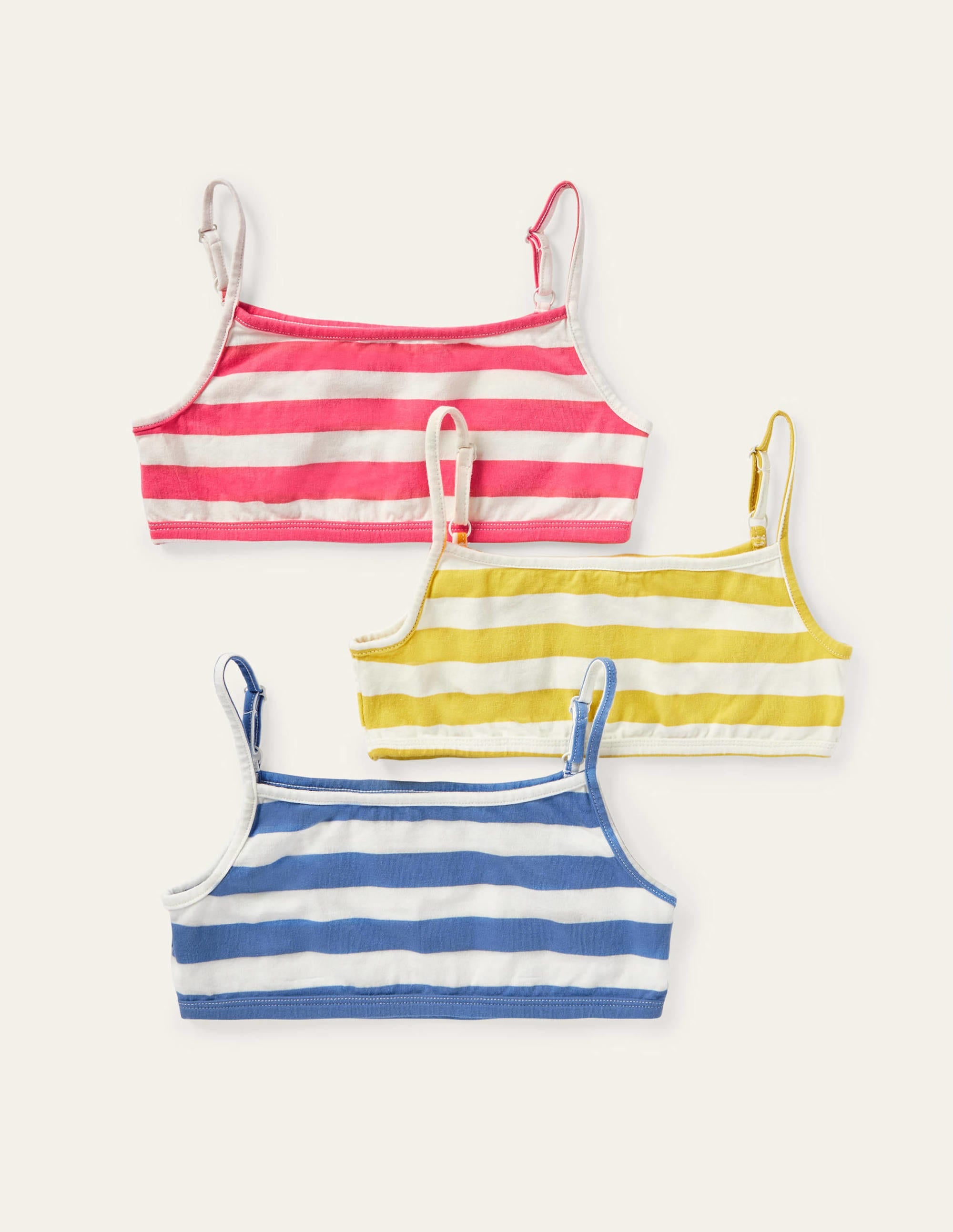 3 tops courts-Ivoire/multi - Image 1