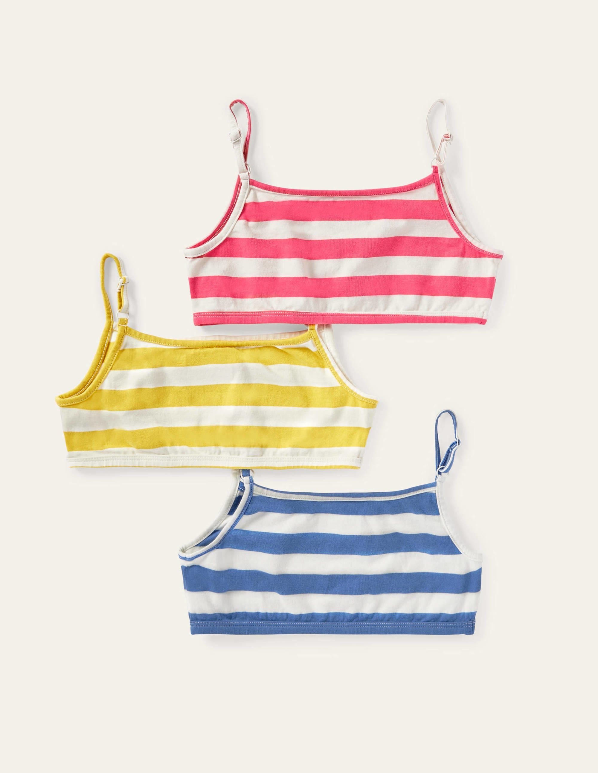 3 tops courts-Ivoire/multi - Image 2