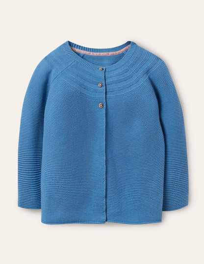 Cotton Cashmere Mix Cardigan-Elizabethan Blue-1