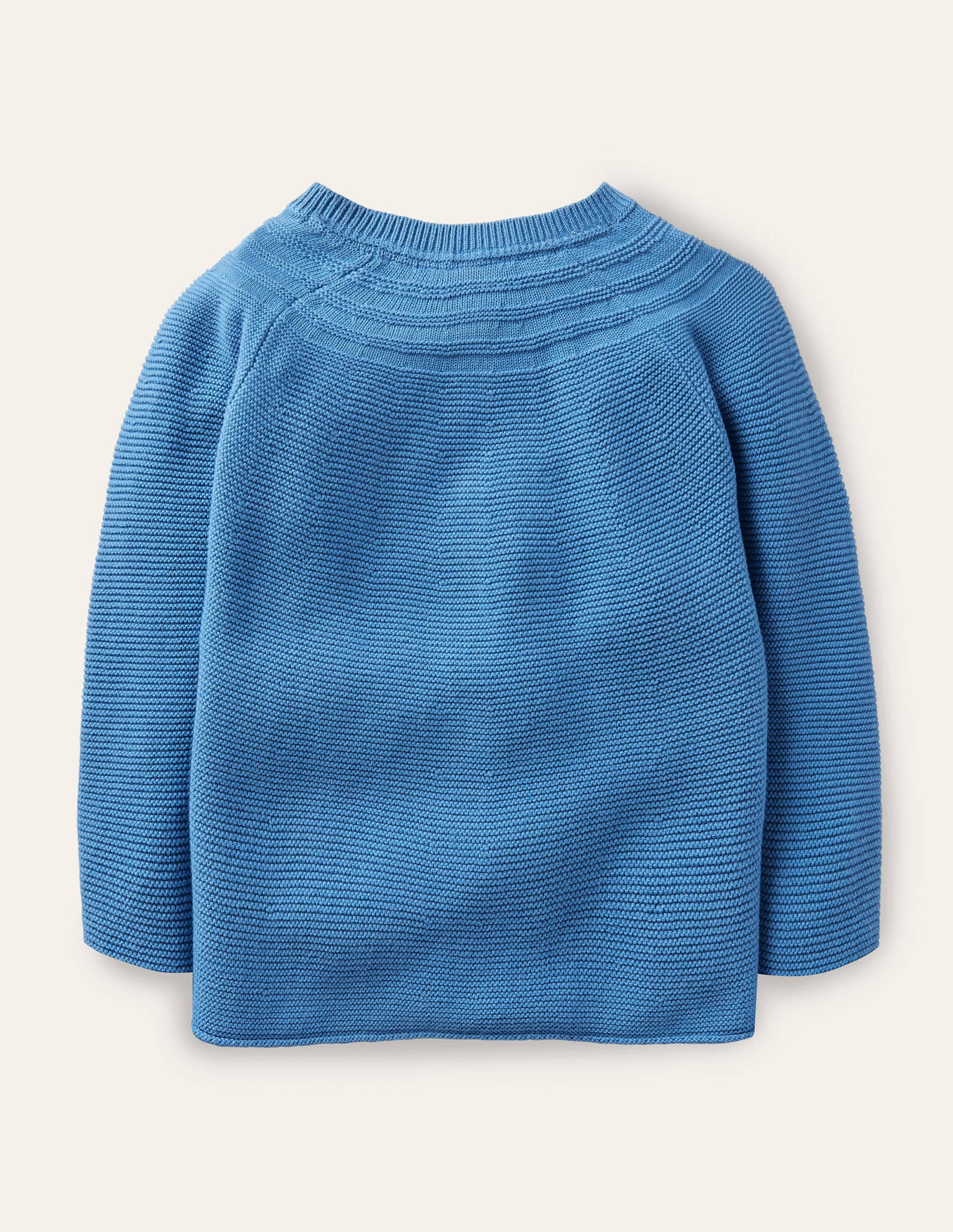 Cardigan en coton et cachemire-Bleu élisabéthain - Image 2