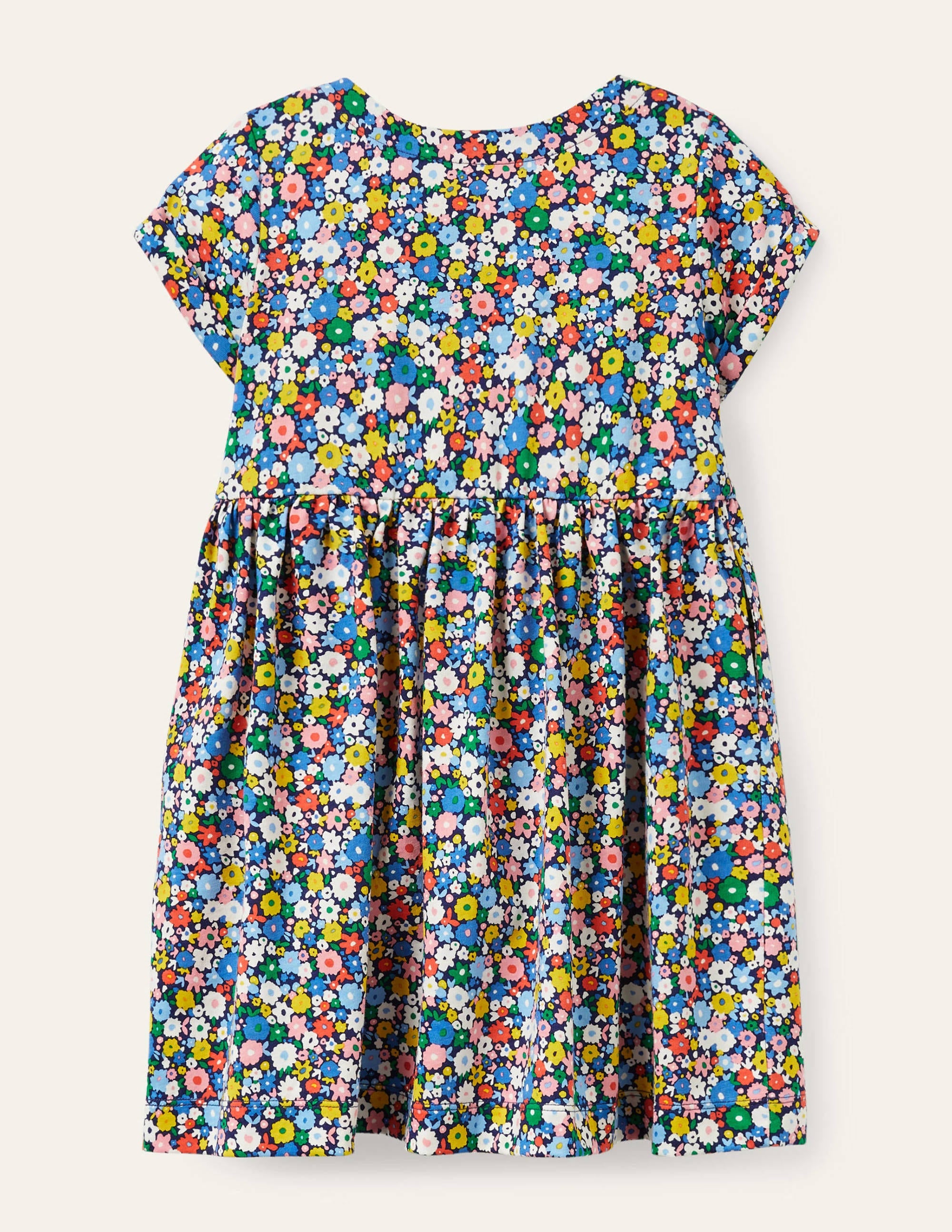 Robe fun en jersey-Champ de fleurs bleu élisabéthain - Image 2