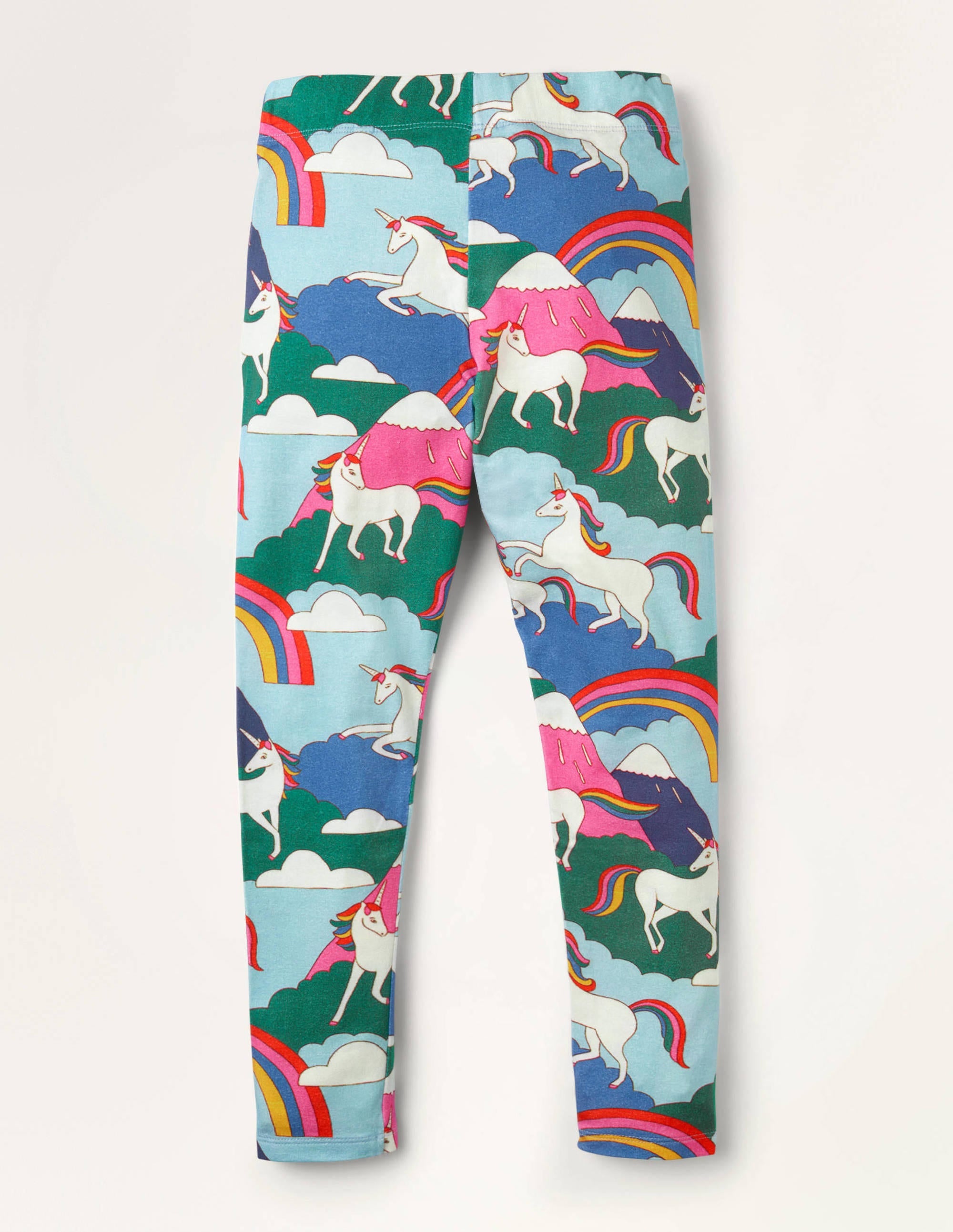 Fröhliche Leggings-Bunt, Berge mit Einhörnern - Image 1